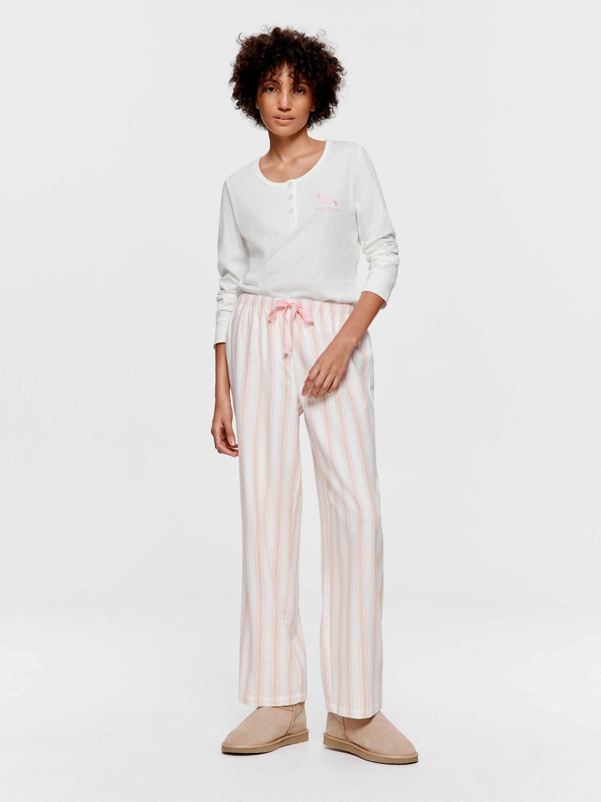 Caramel Stripe Classic Flannelette Pj Pant multi image 0