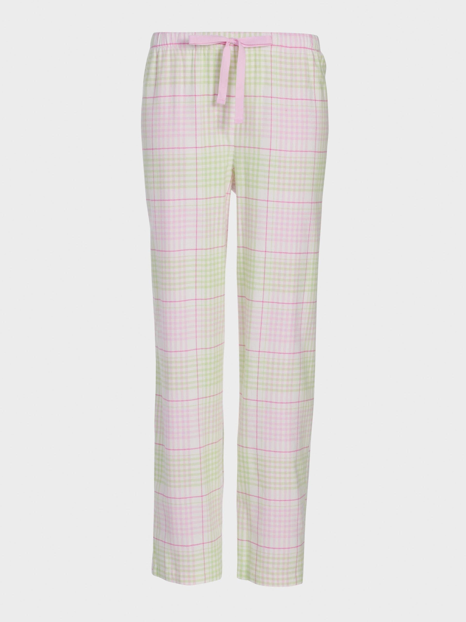 Pink & Green Check Classic Flannelette Pj Pant multi image 3