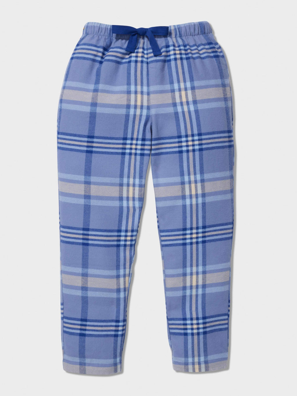 Jnr Boys Blue Check Long Pj Set multi image 1
