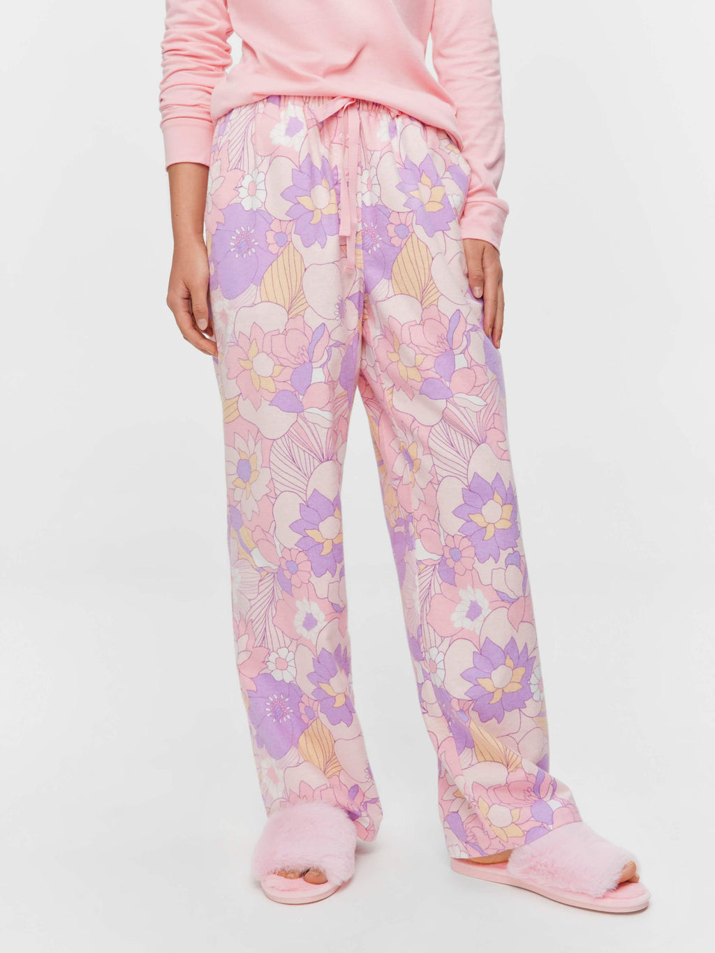 Stencil Floral Classic Flannelette Pj Pant multi image 2