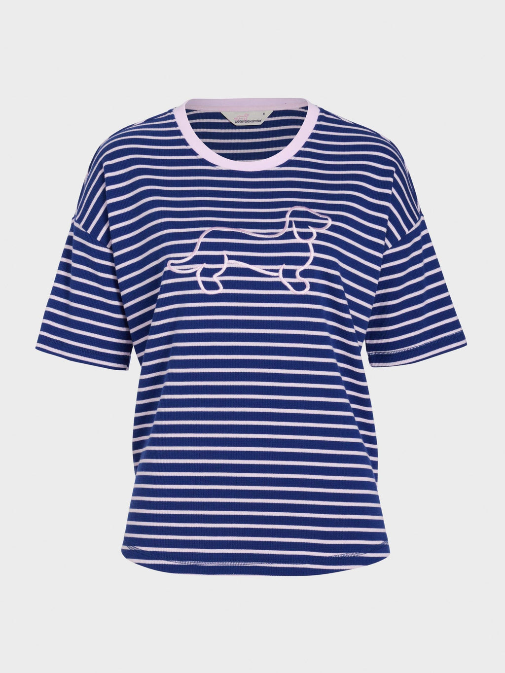 Navy Waffle Stripe Tee multi image 3