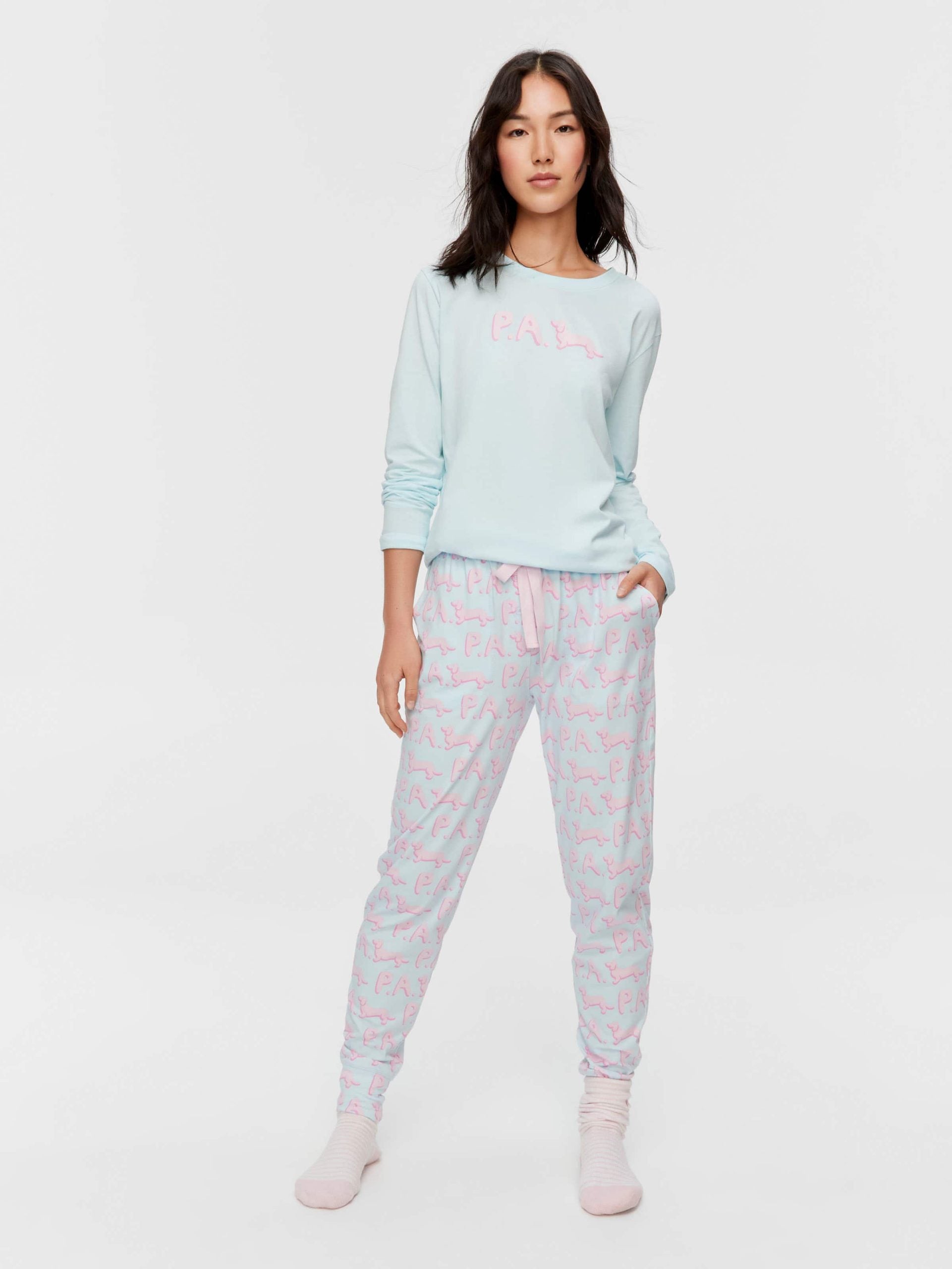 P.A. Branded Long Pj Set multi image 2