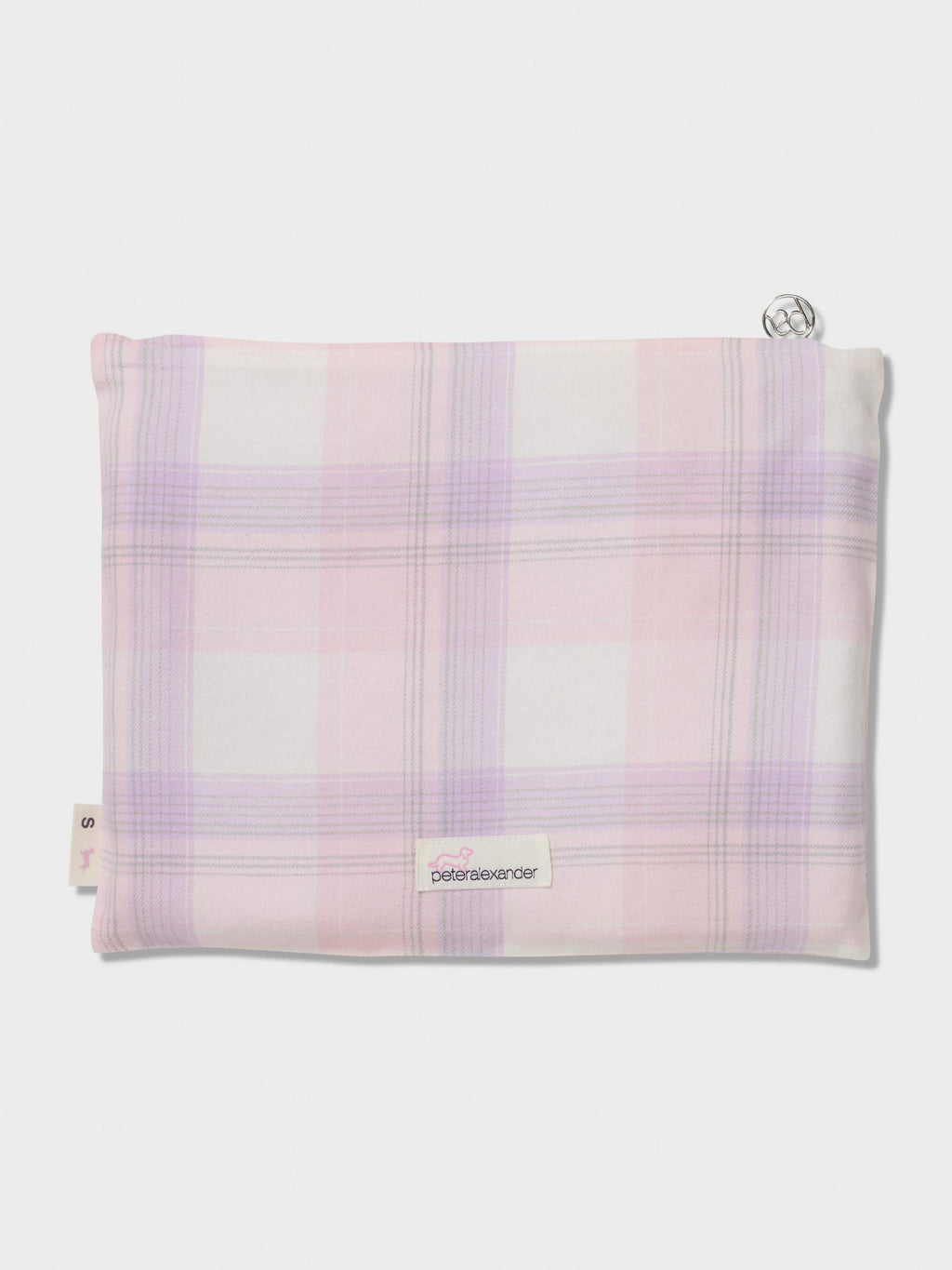 Pink & Lilac Check Flannelette Classic Pj Set multi image 5