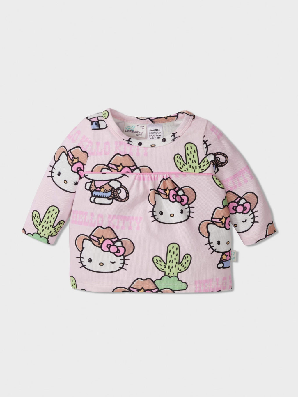 Baby Hello Kitty Cowboy Long Plush Pj Set Multi image 2