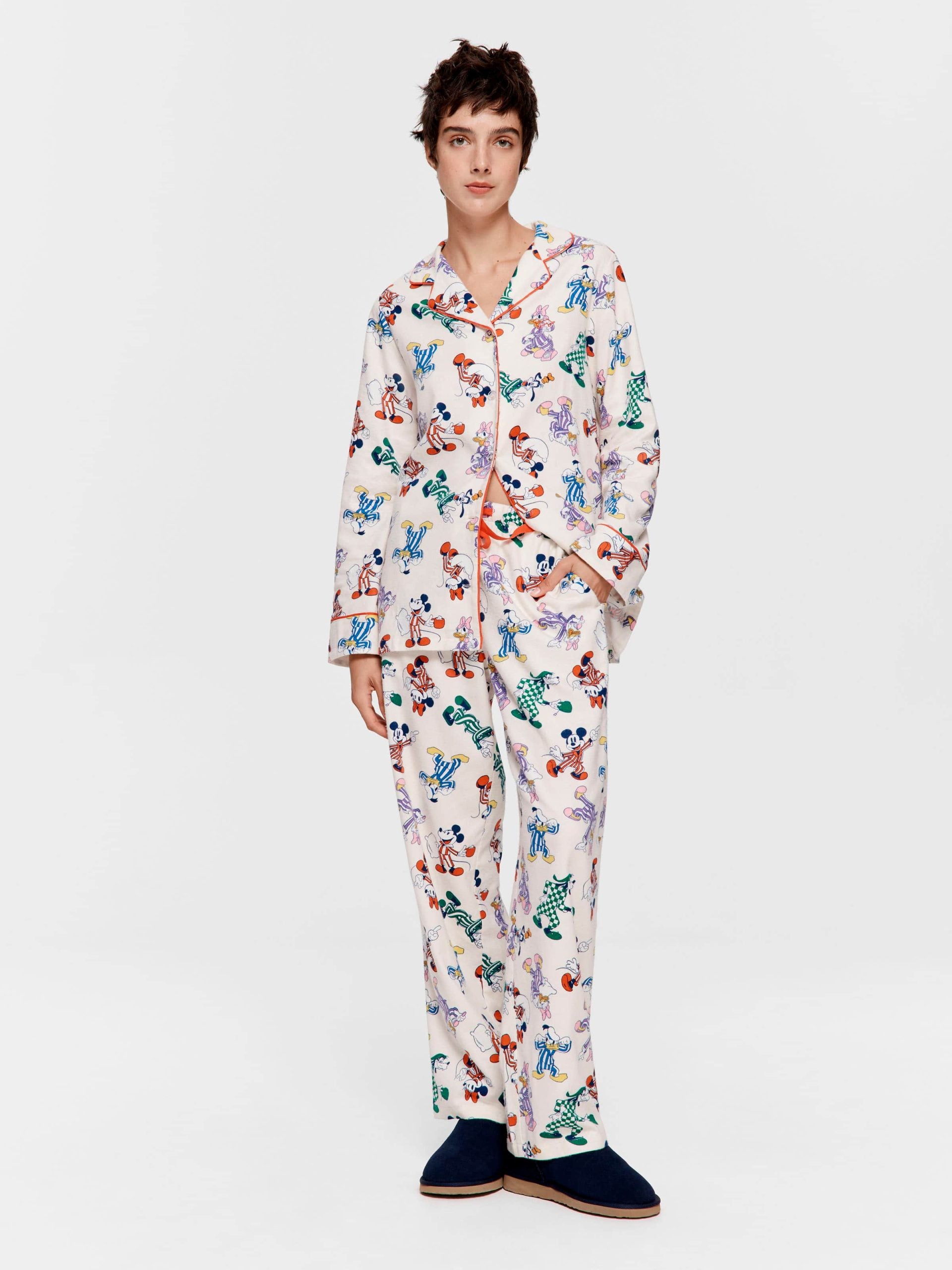 Mickey Mouse &amp;amp; Friends Bamboo Flannelette Classic Pj Set Multi image 2