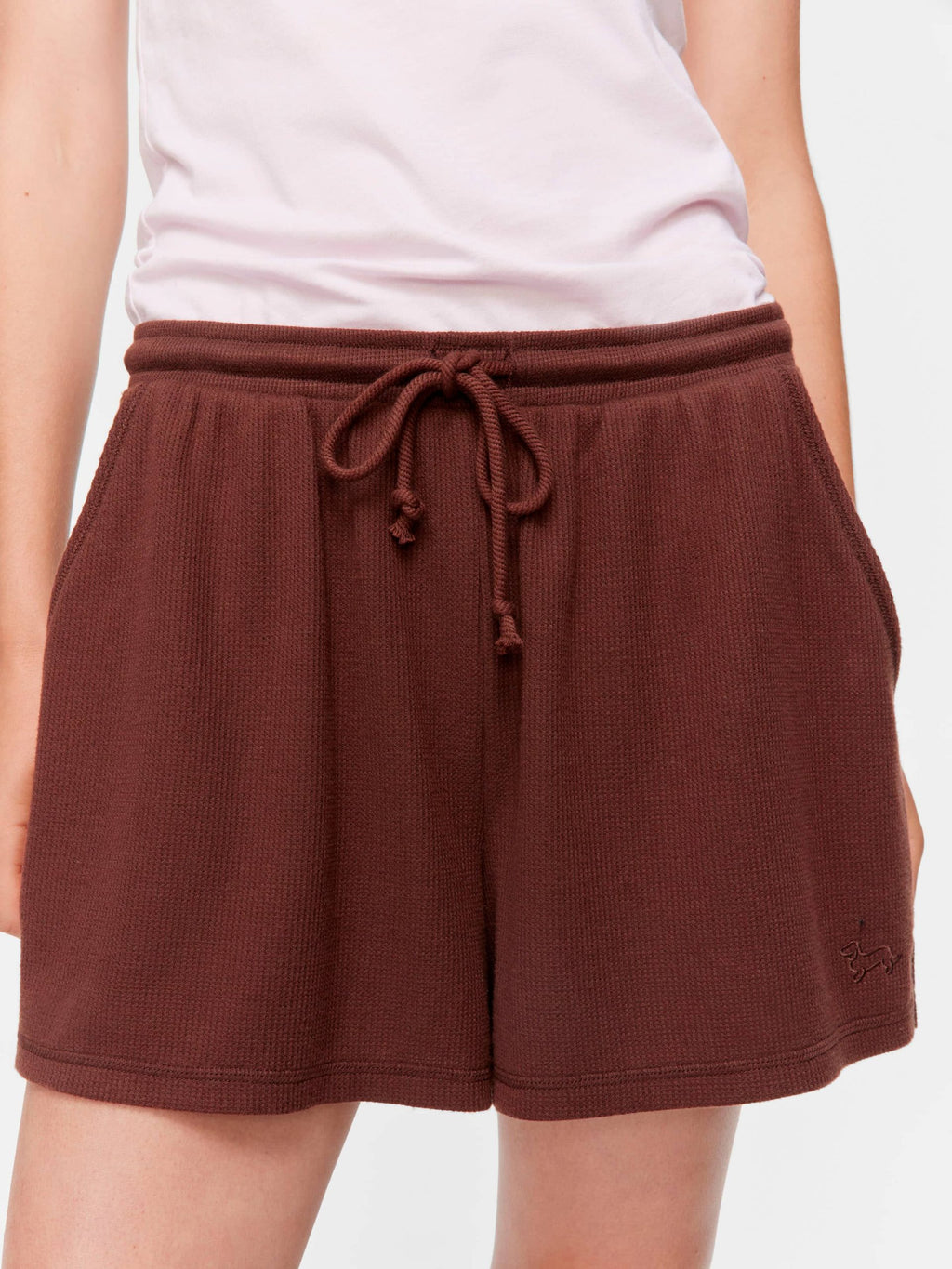 Chocolate Soft Waffle Mid Short brown image 1