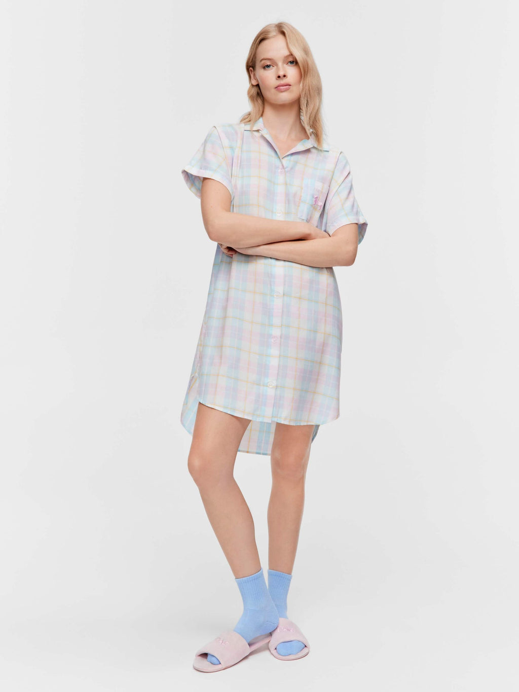 Check Boyfriend Nightshirt multi image 1