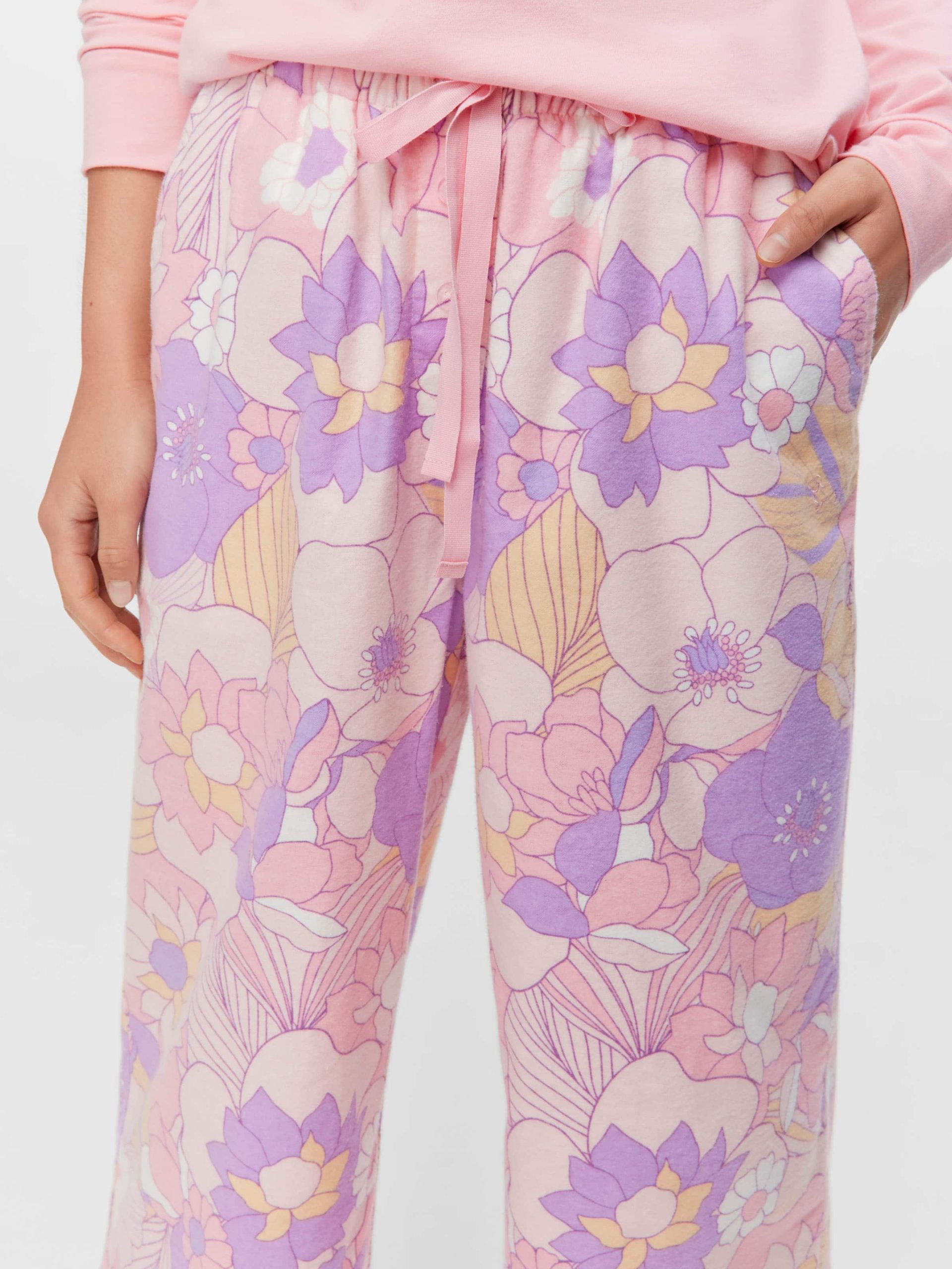 Stencil Floral Classic Flannelette Pj Pant multi image 1