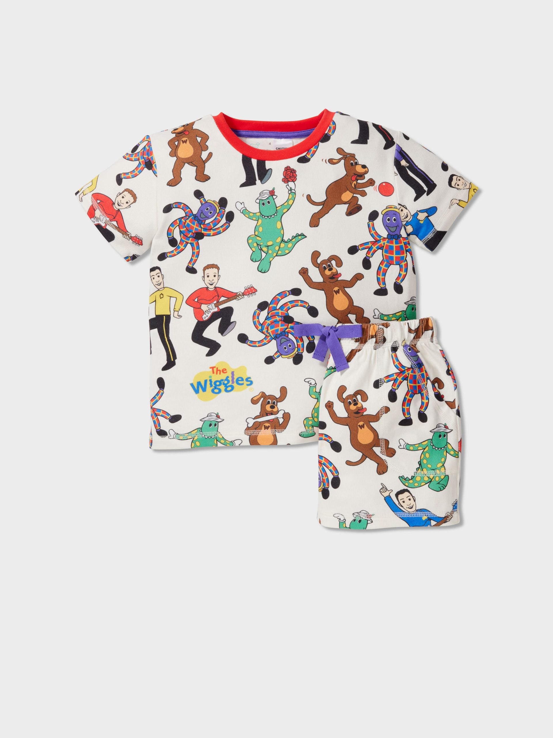 Jnr Kids The Wiggles Plush Short Pj Set Multi image 0
