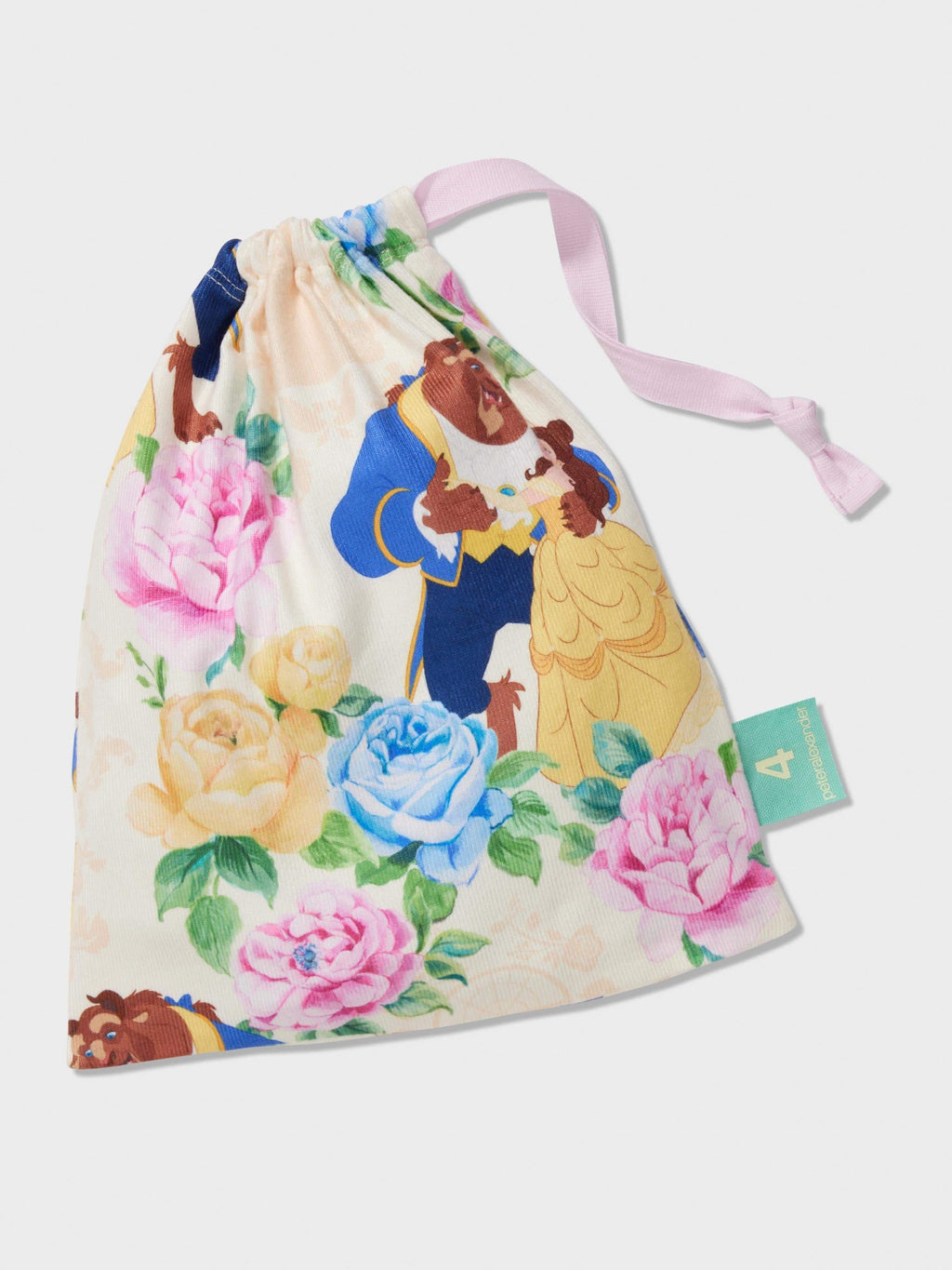 Jnr Girls Disney Beauty &amp;amp; The Beast Short Plush Classic Pj Set Multi image 3