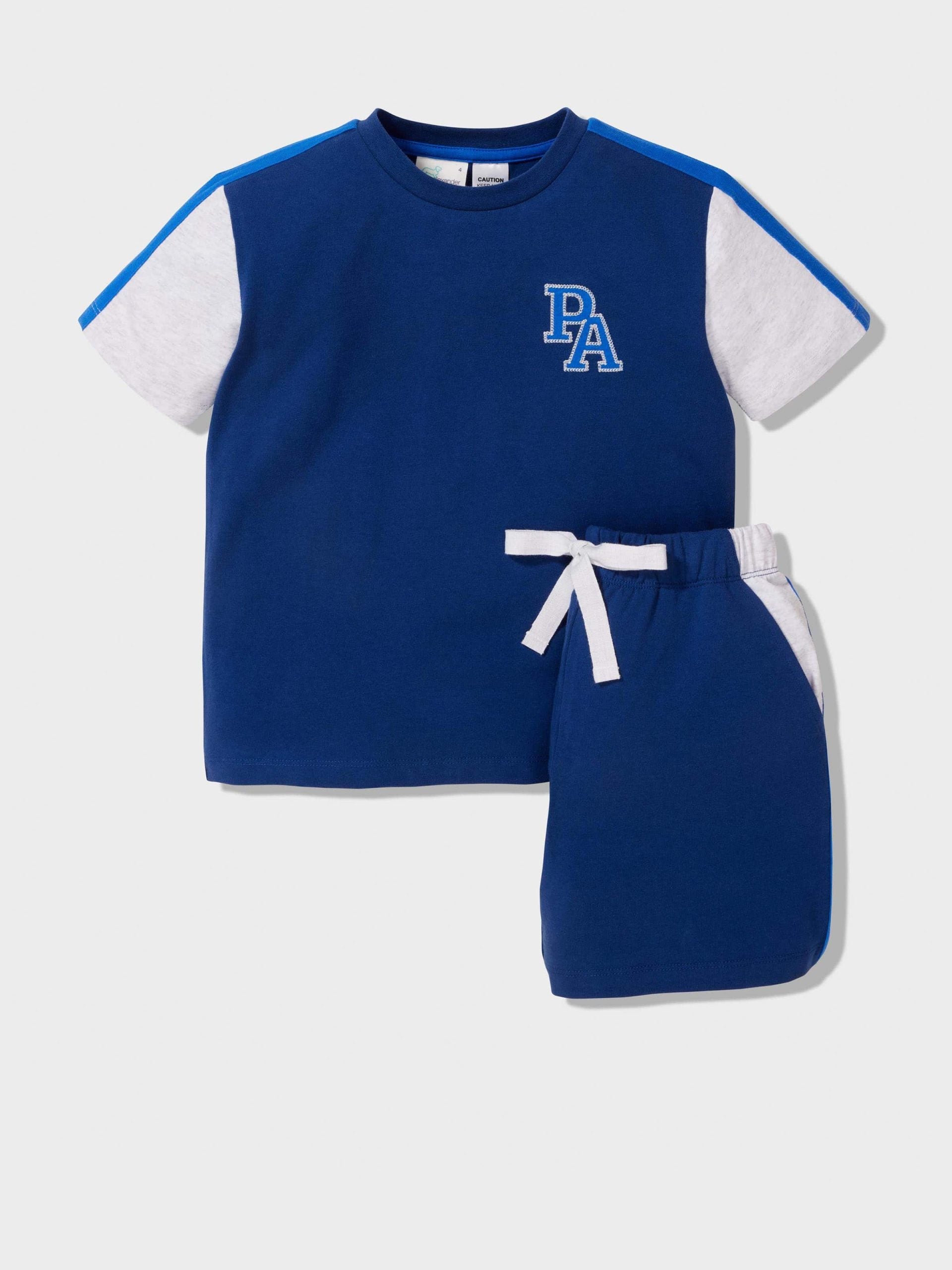 Jnr Boys Sporty P.A. Pj Set multi image 2