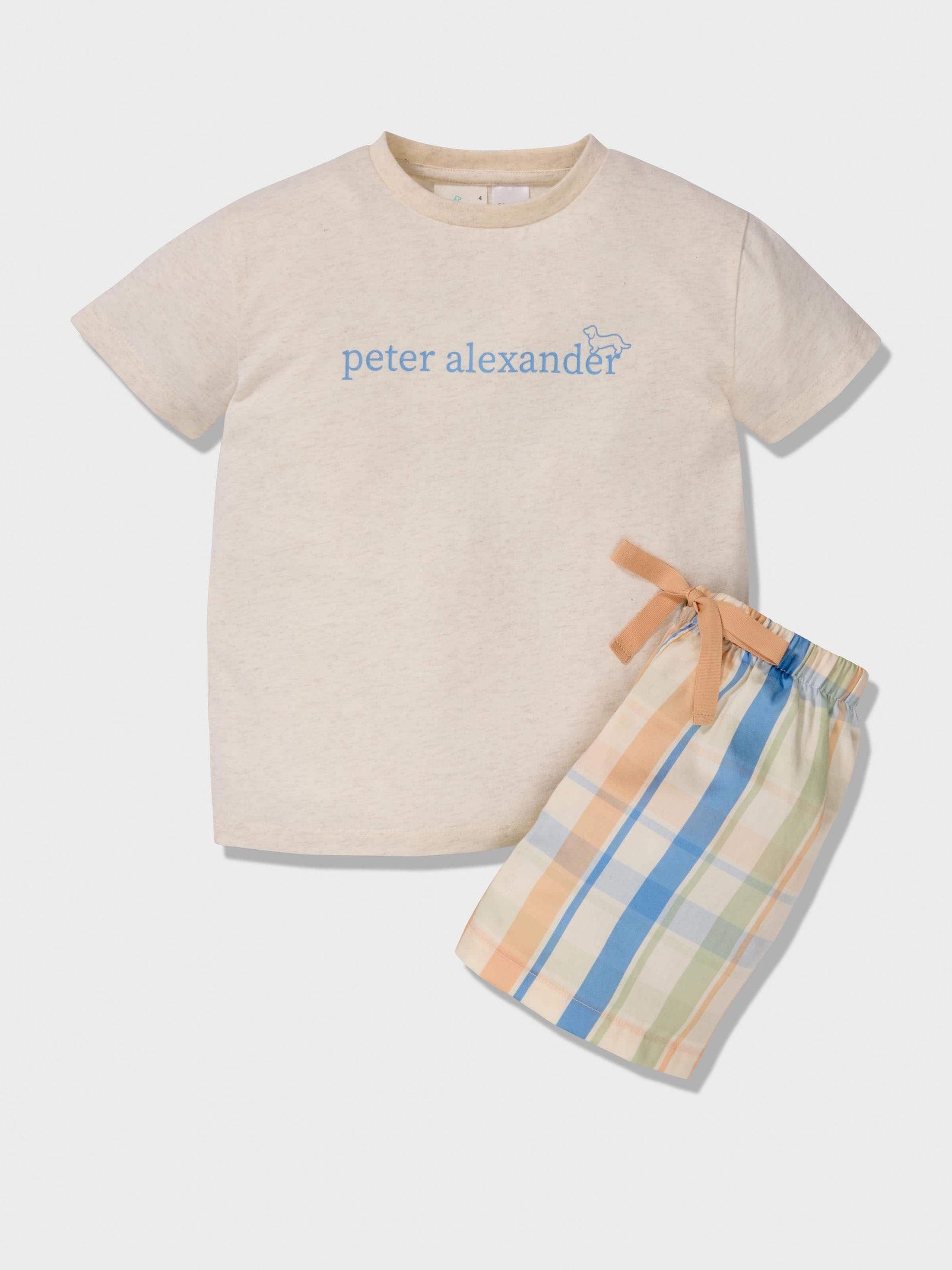 Boys Check Short Pj Set multi image 0
