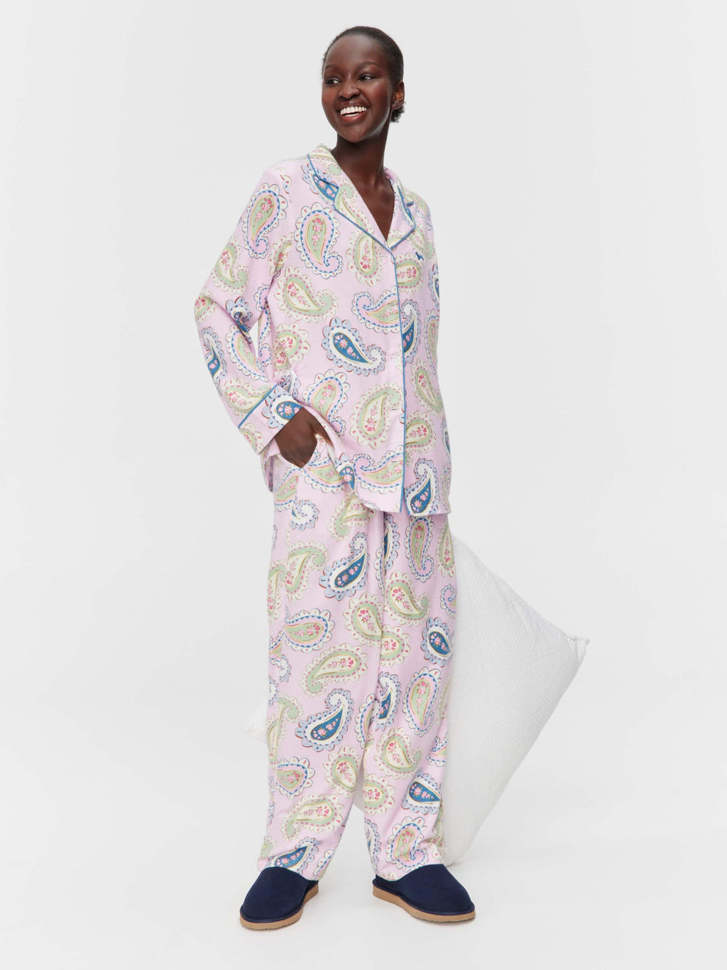Cowgirl Paisley Bamboo Flannelette Classic Pj Set Multi image 1