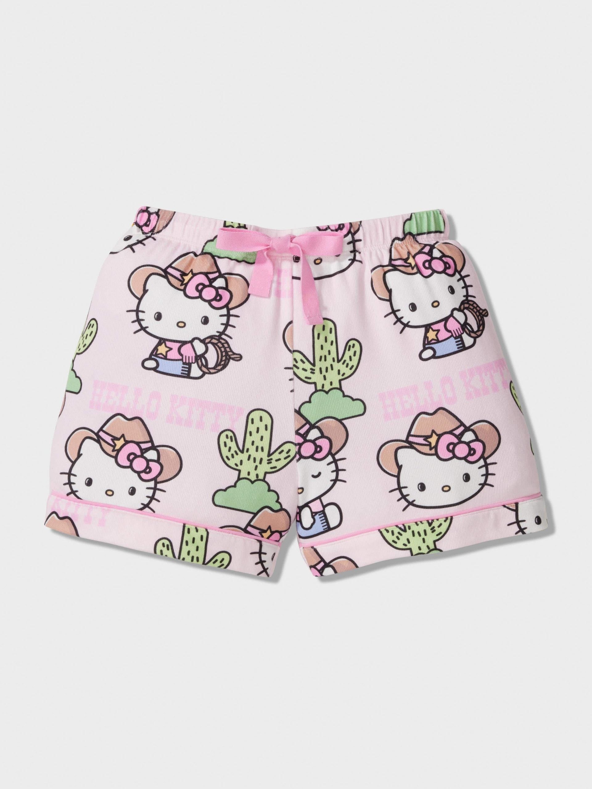 Jnr Girls Hello Kitty Plush Classic Shortie Pj Set Multi image 1