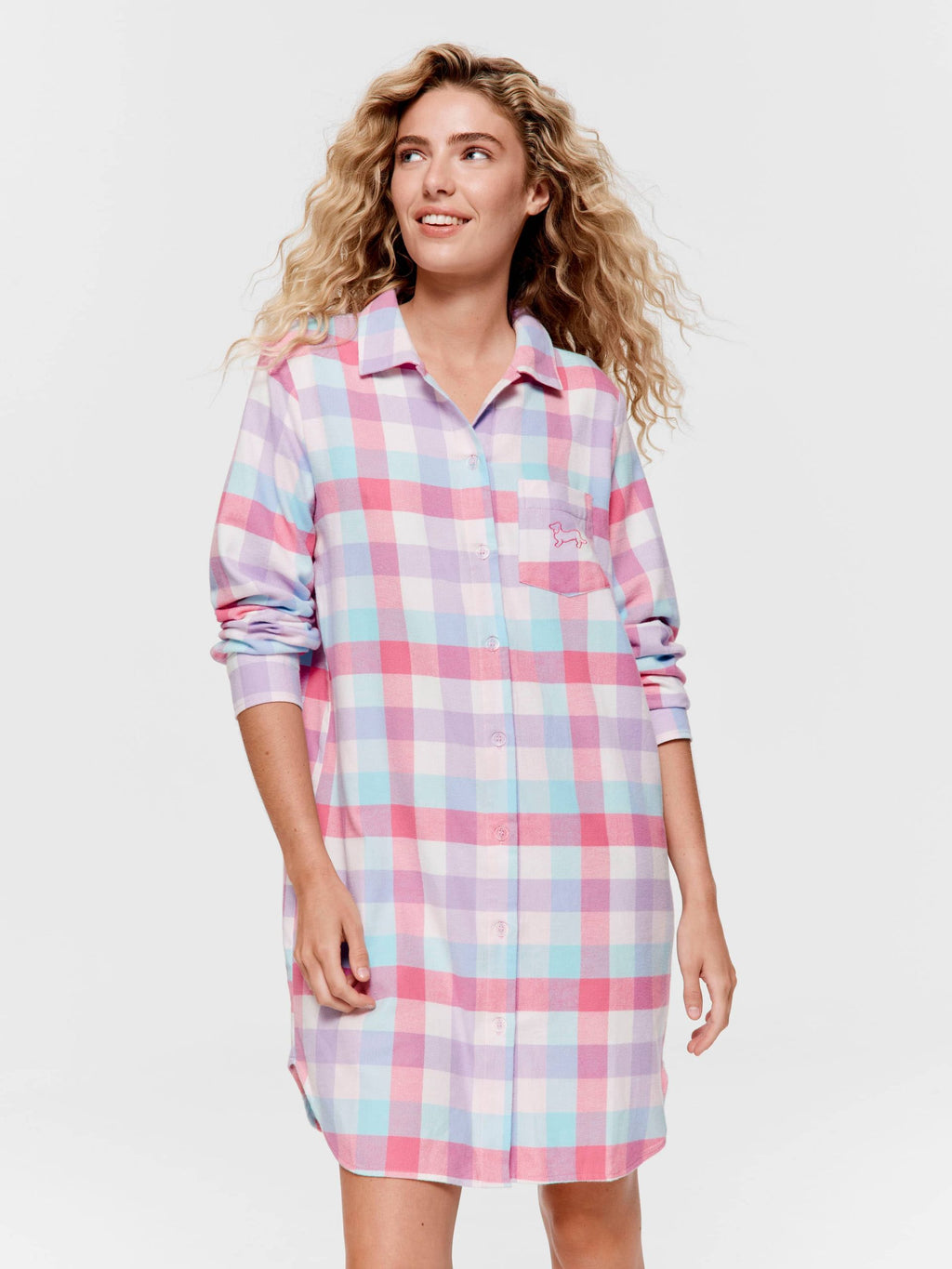 Check Classic Flannelette Nightshirt multi image 0