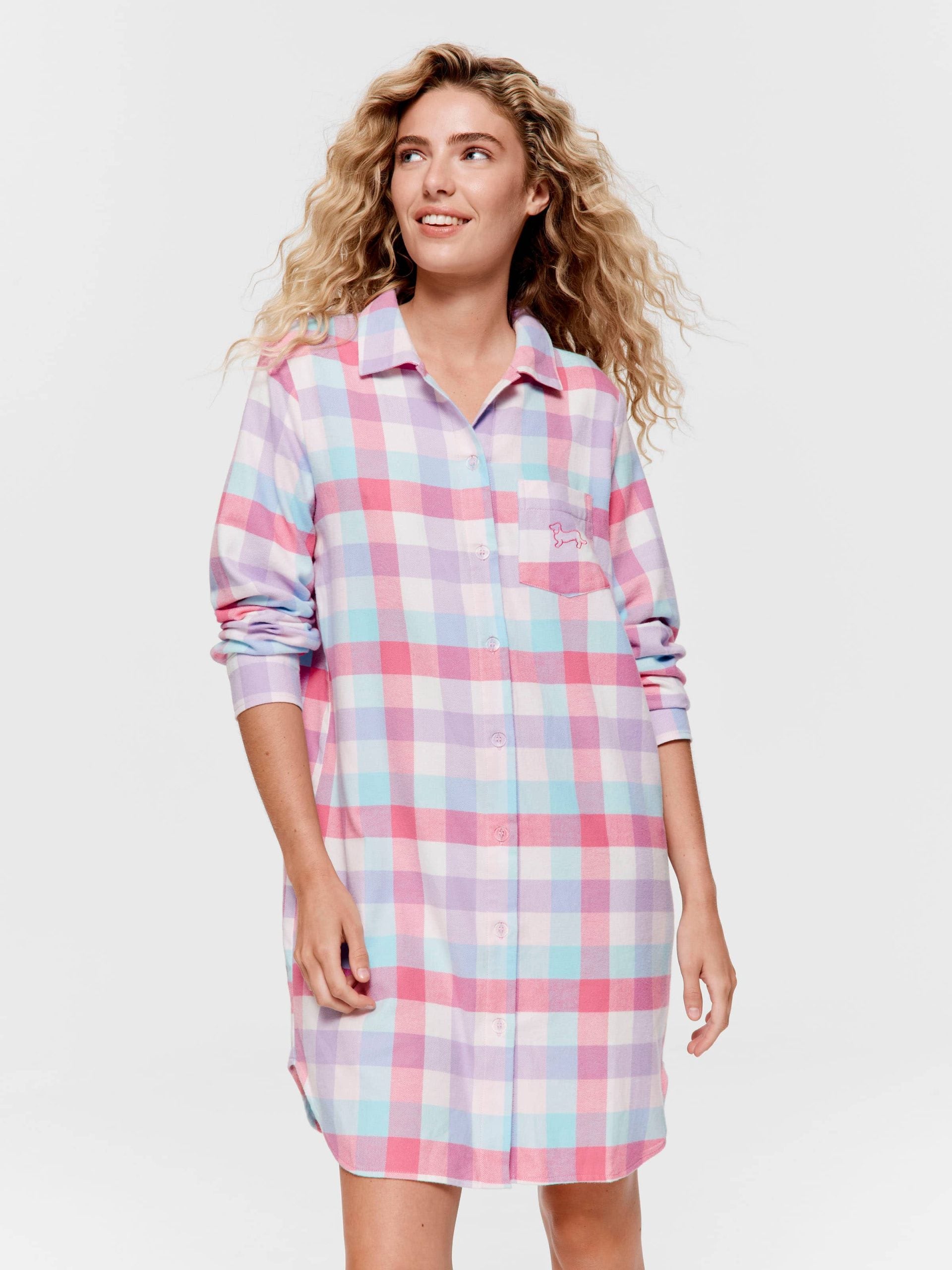 Check Classic Flannelette Nightshirt multi image 0