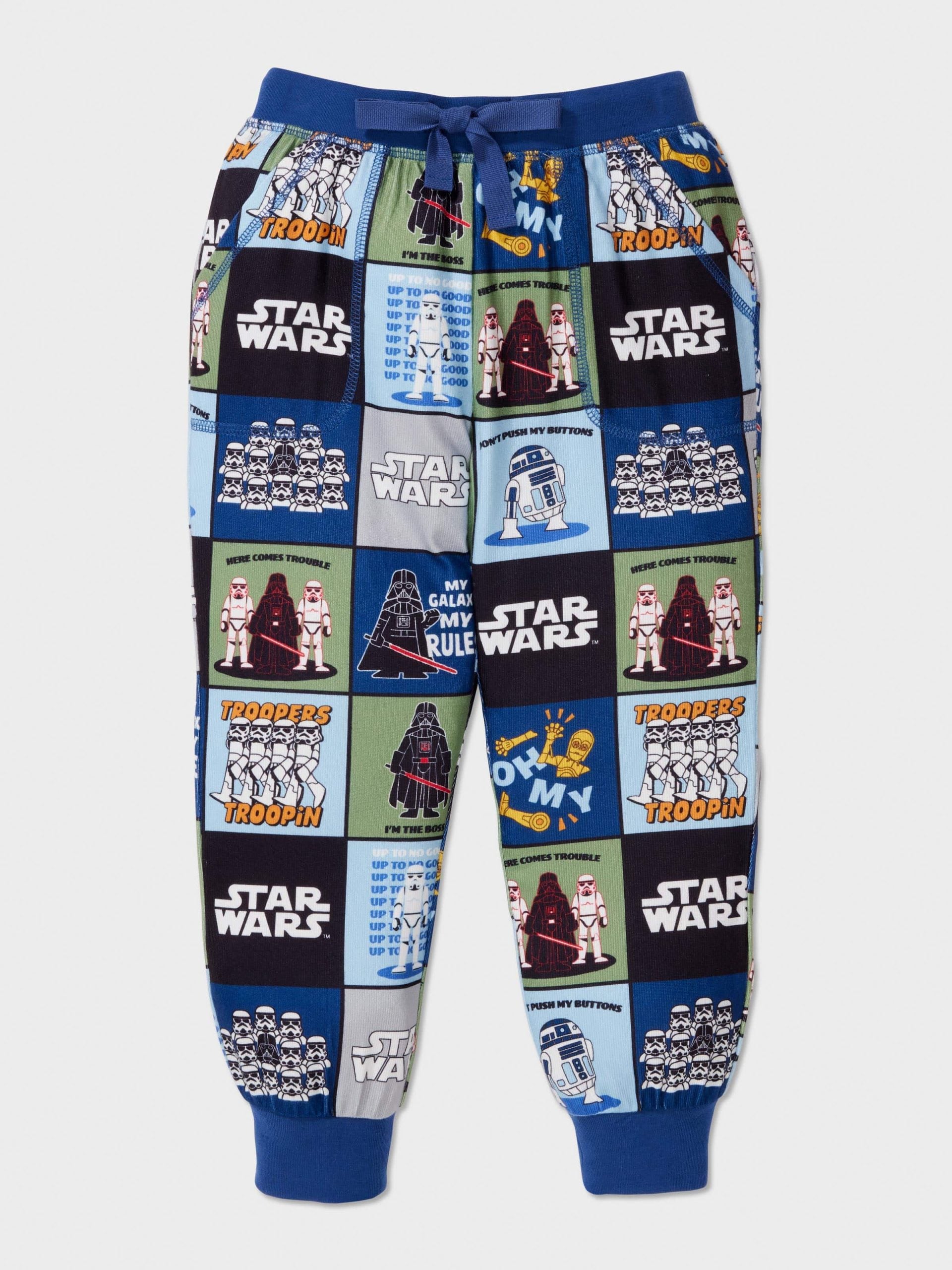 Jnr Boys Star Wars Empire Long Plush Pj Set Multi image 1