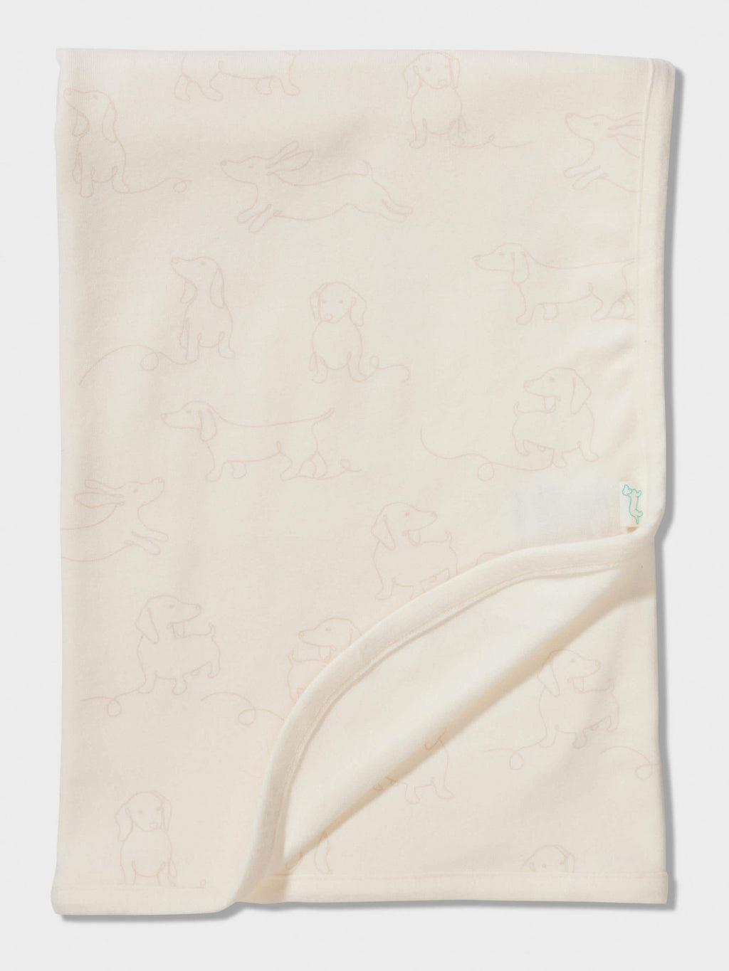 Baby Organic Penny Print Blanket cream image 0