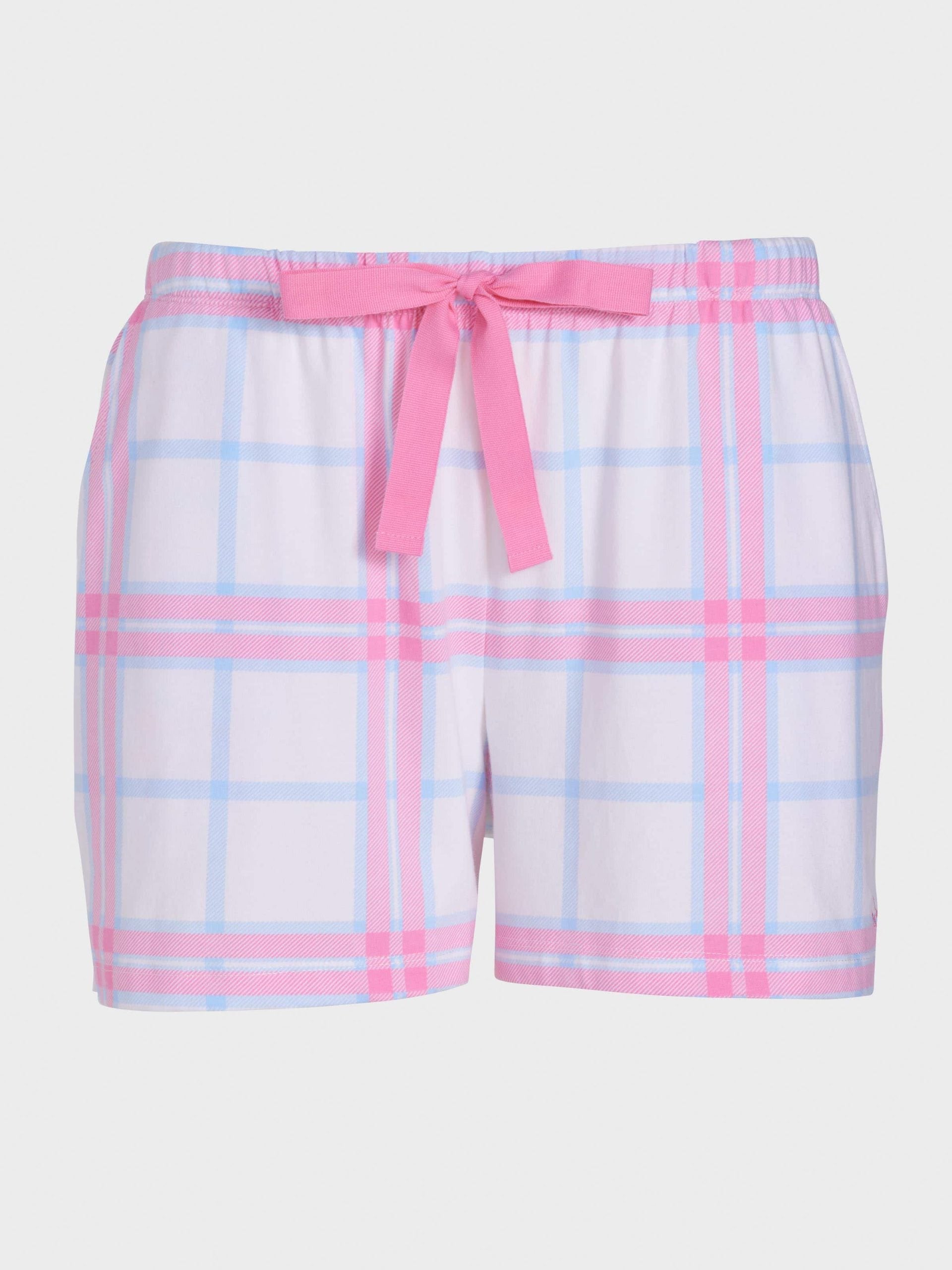 Cream Check Mid Short multi image 3