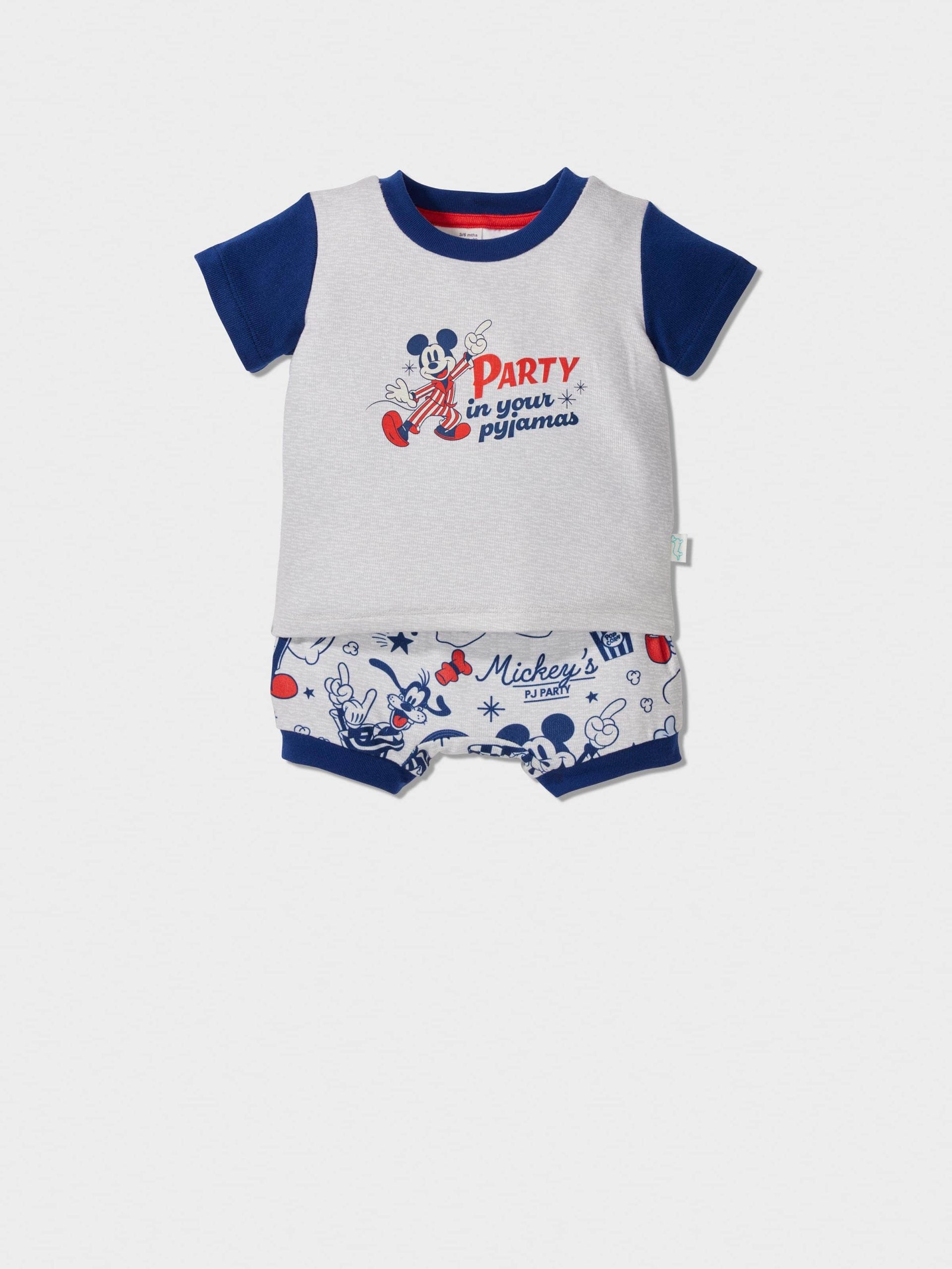 Baby Disney Mickey Party Short Pj Set Multi image 0