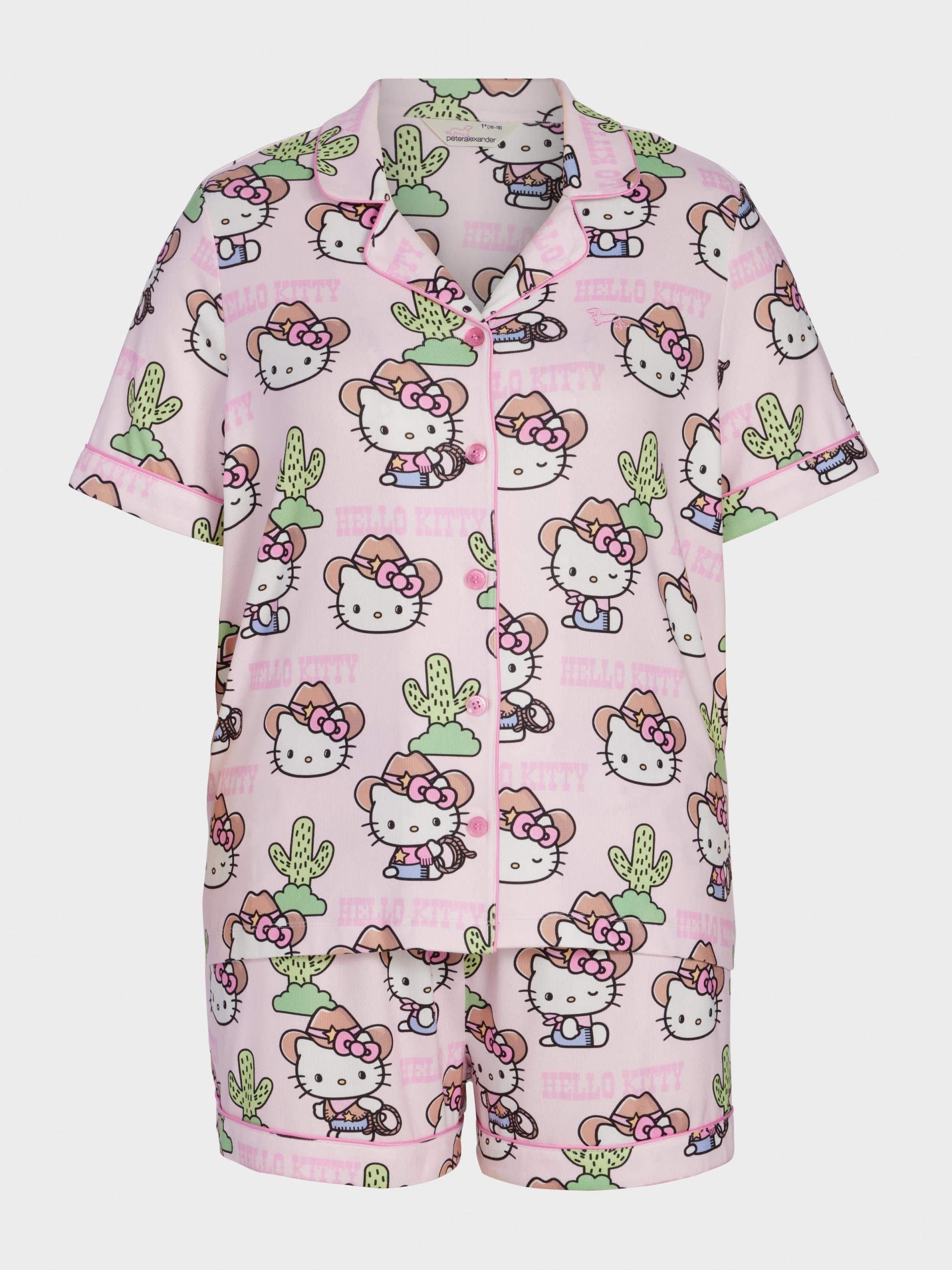 P.A. Plus Howdy Hello Kitty Shortie Pj Set Multi image 4