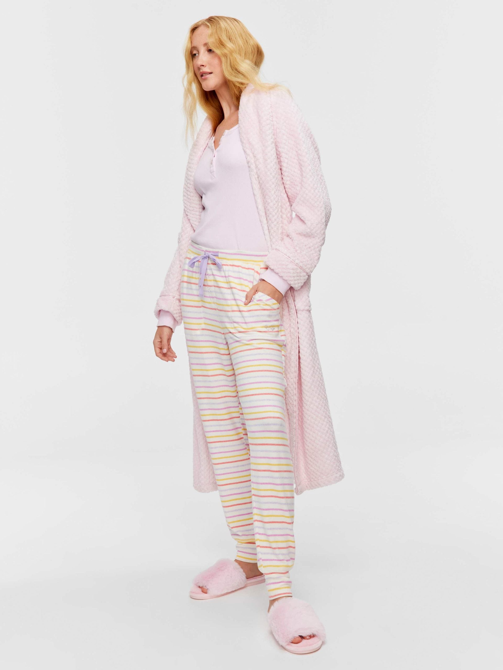 Fuzzy Stripe Easy Pj Pant multi image 0