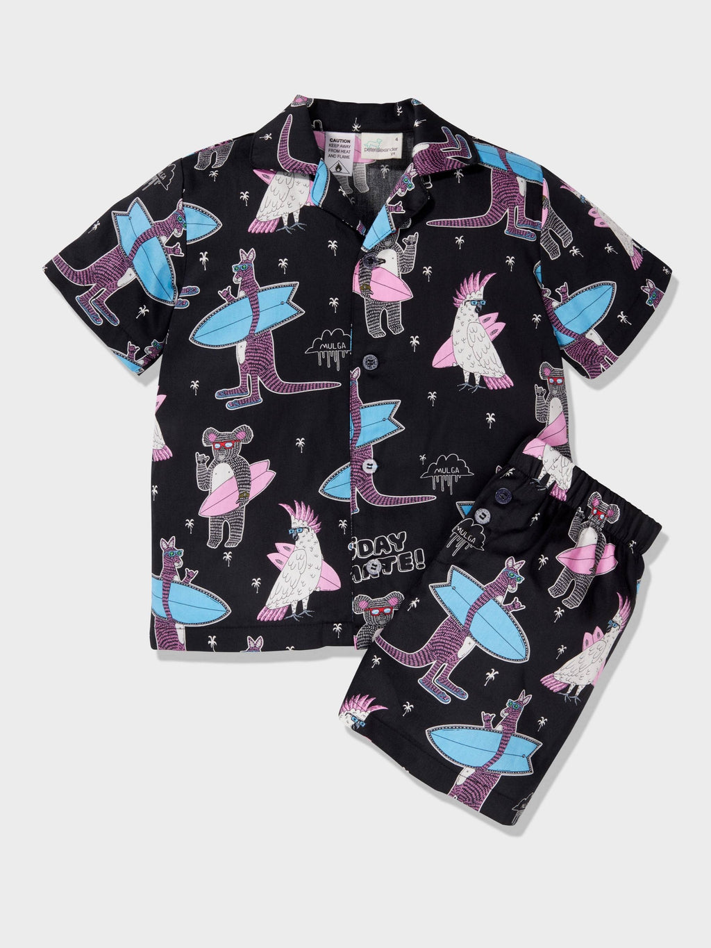 Boys Mulga Print Short Classic Pj Set multi image 2