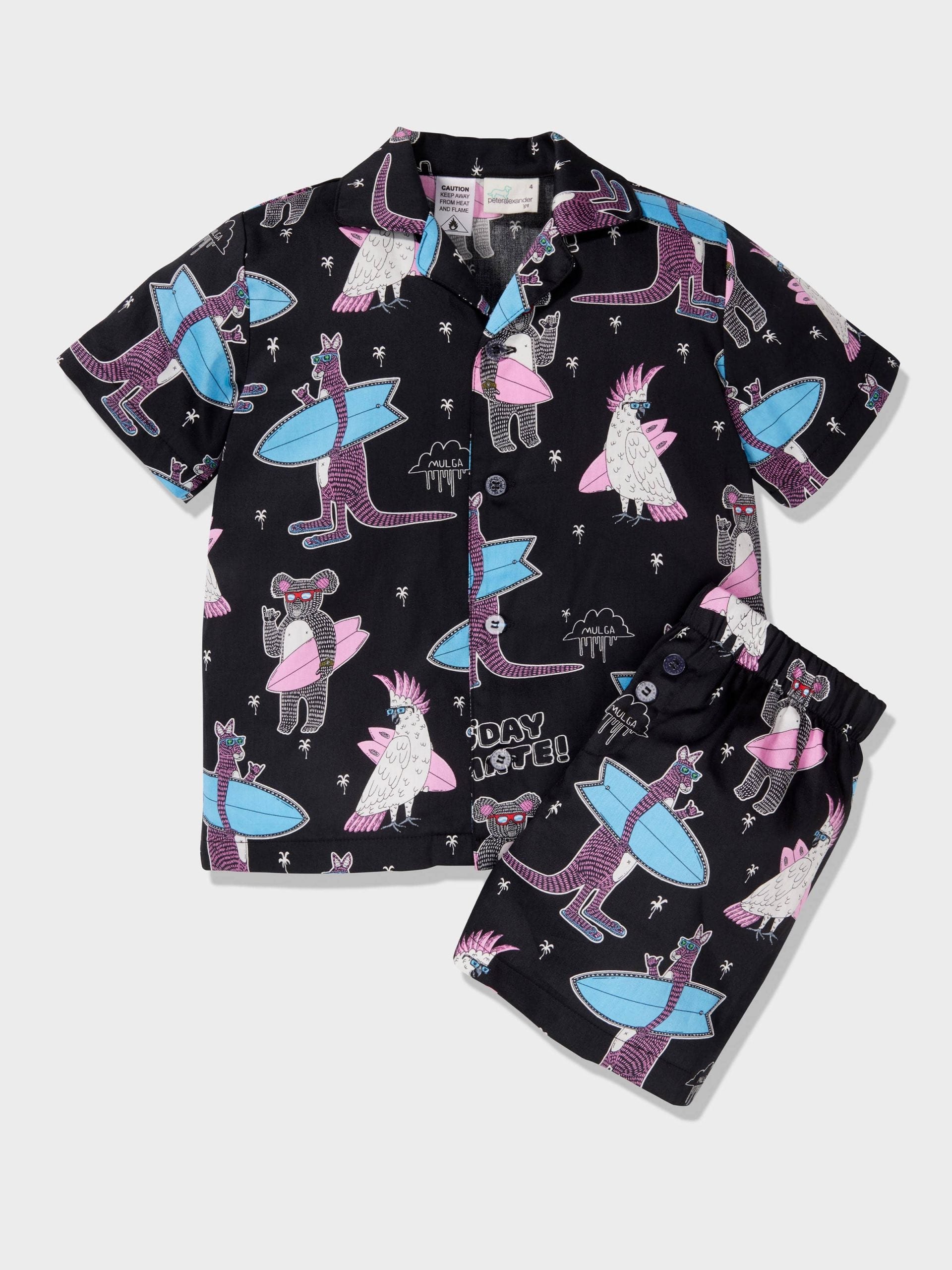 Boys Mulga Print Short Classic Pj Set multi image 2