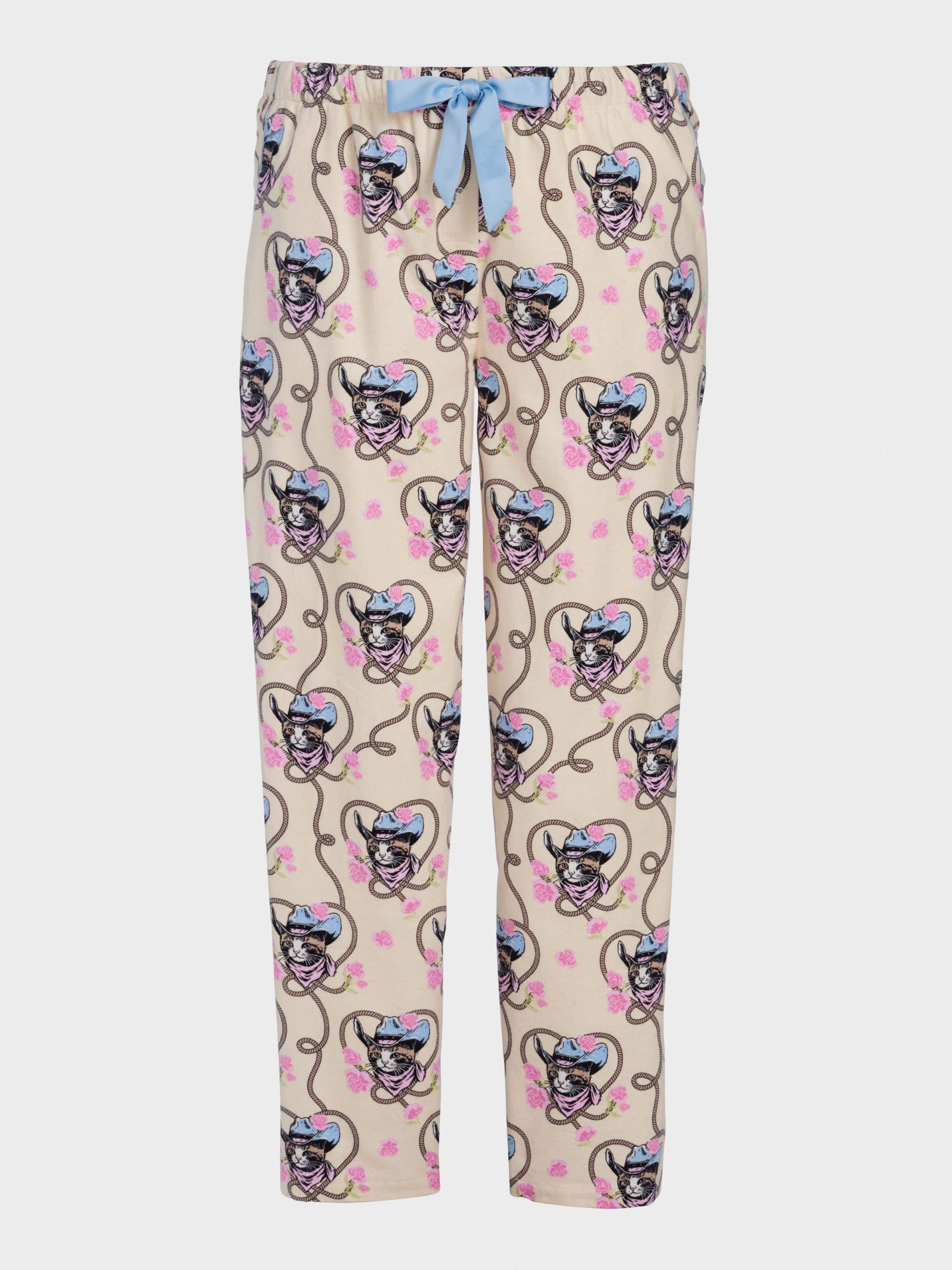 P.A. Plus Cowboy Kitty Flannelette Classic Pj Pant Multi image 3