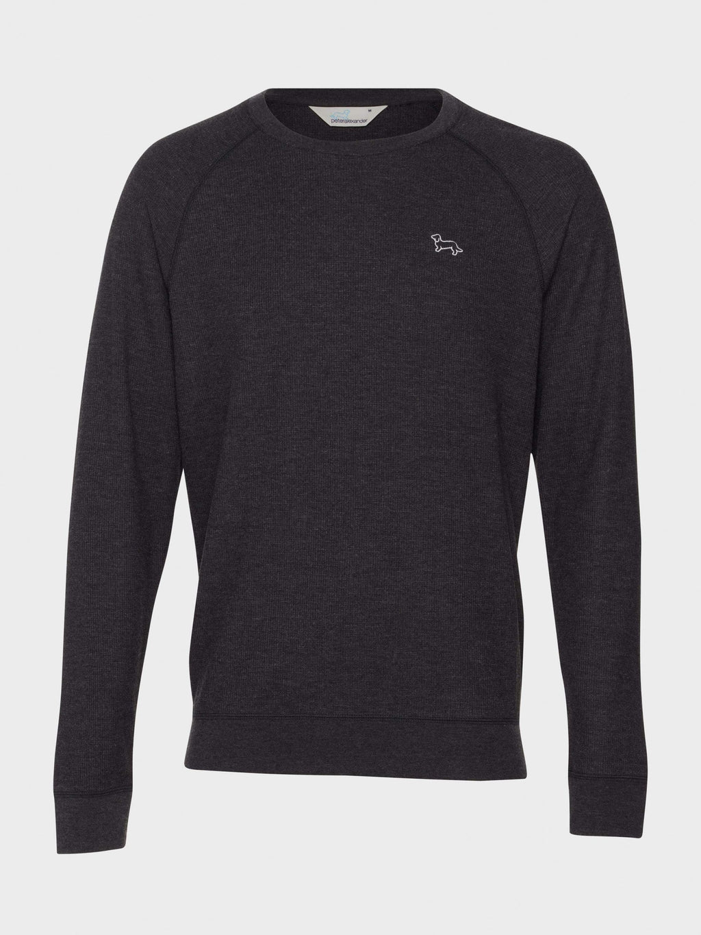 Charcoal Waffle Long Sleeve Top charcoal image 2