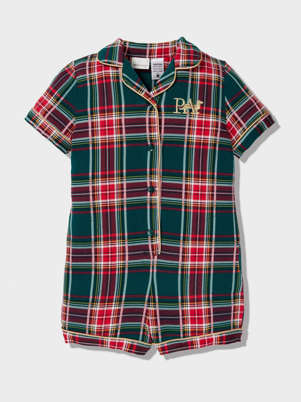 Kids Tartan Onesie multi image 3