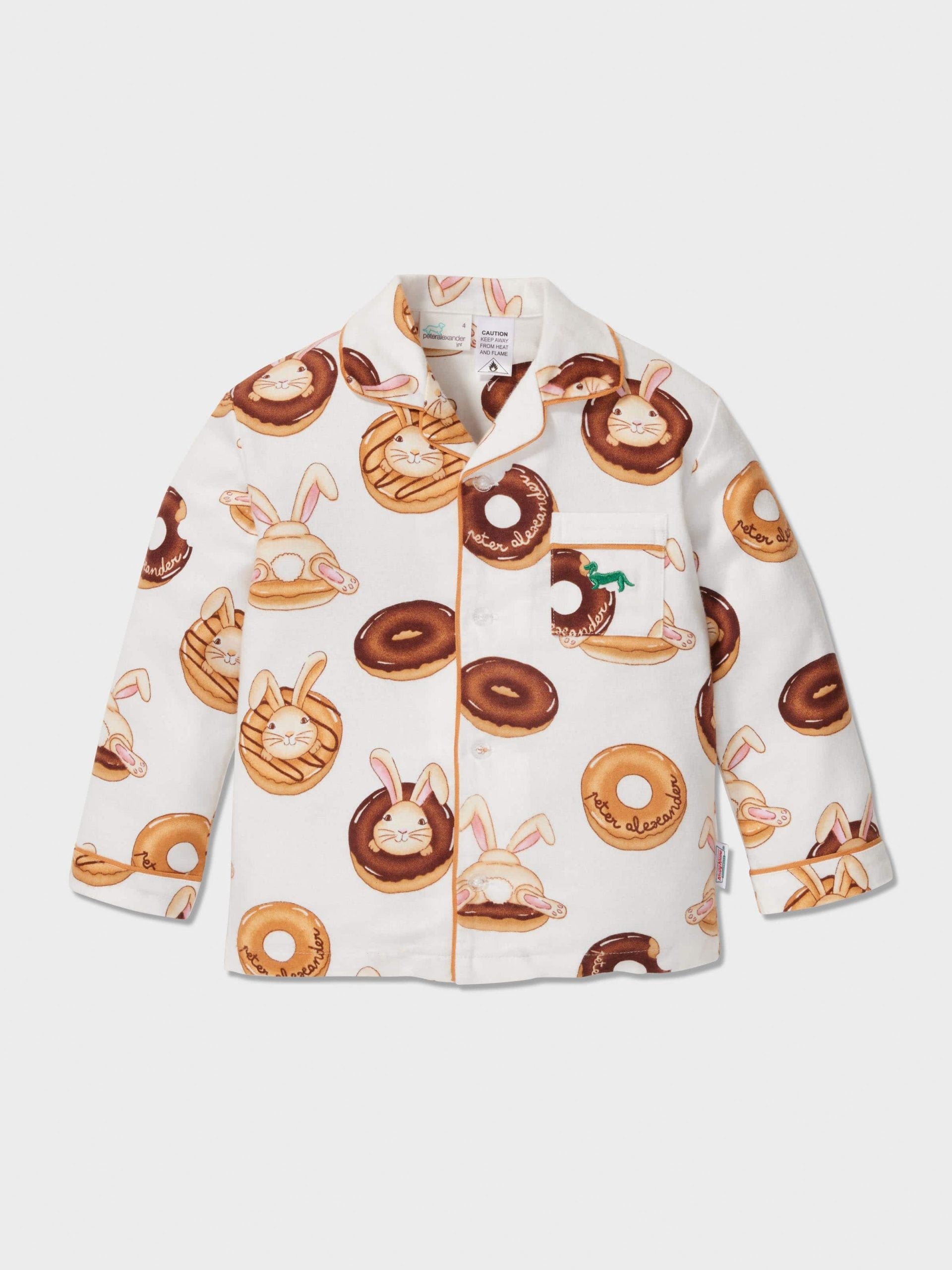 Jnr Kids Krispy Kreme Bunny Bamboo Flannelette Classic Pj Set multi image 4