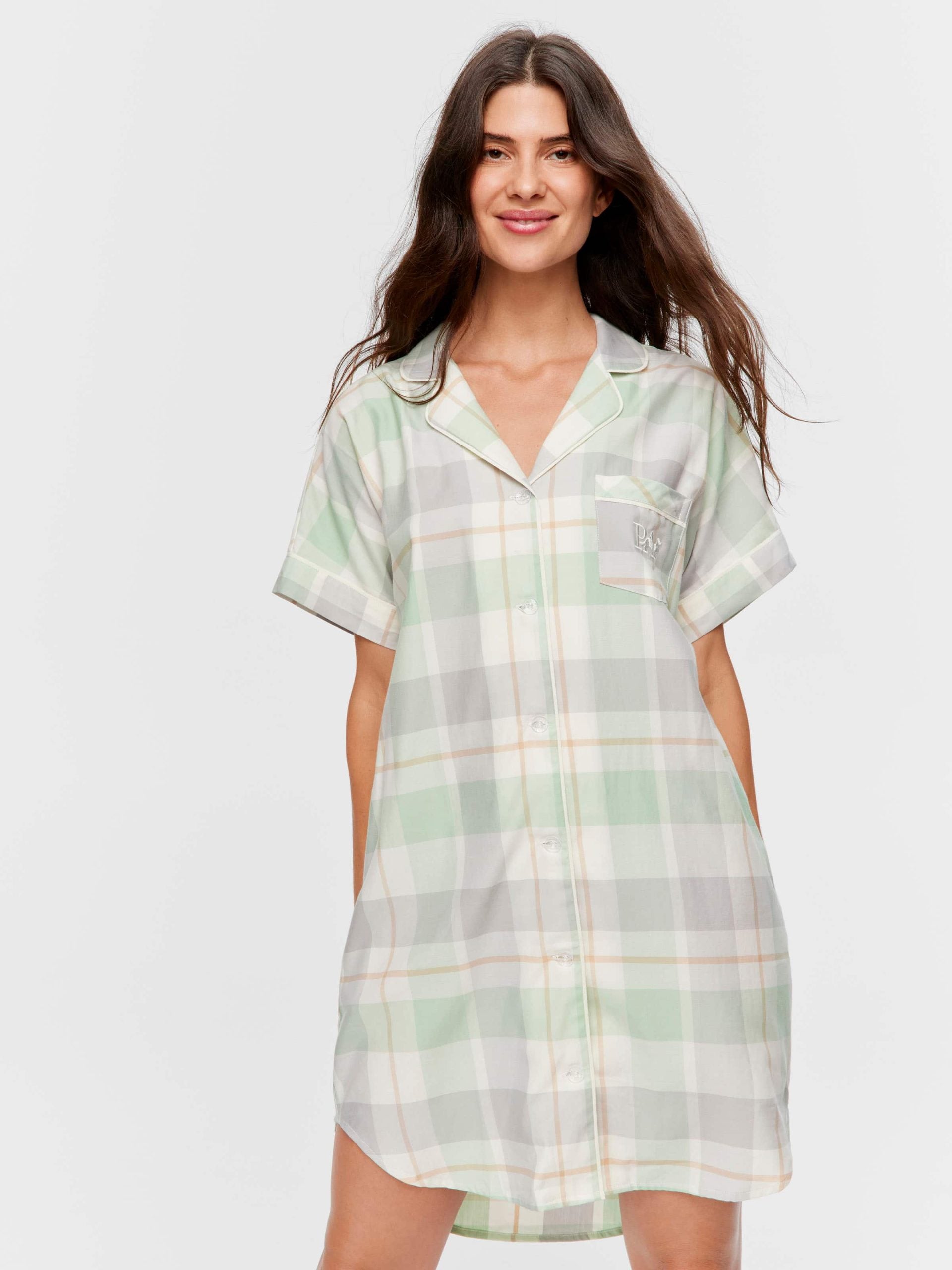 Mint Check Nightshirt multi image 2