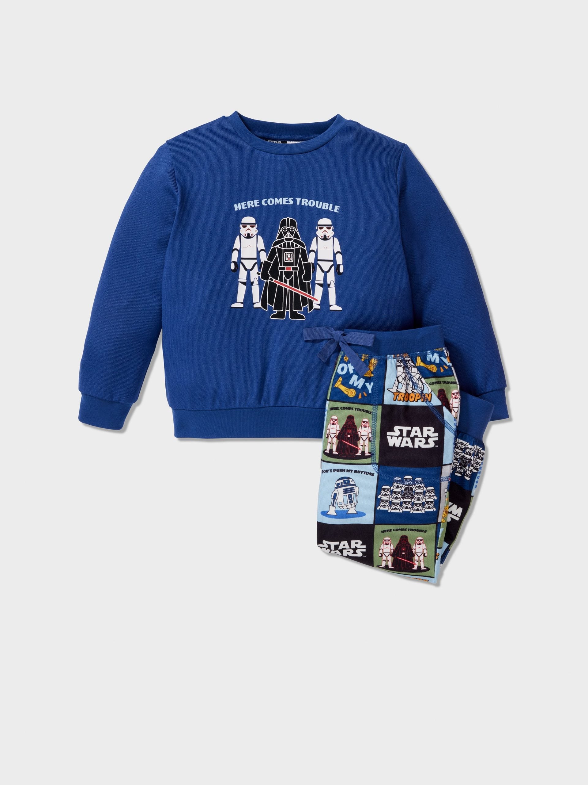Jnr Boys Star Wars Empire Long Plush Pj Set Multi image 0