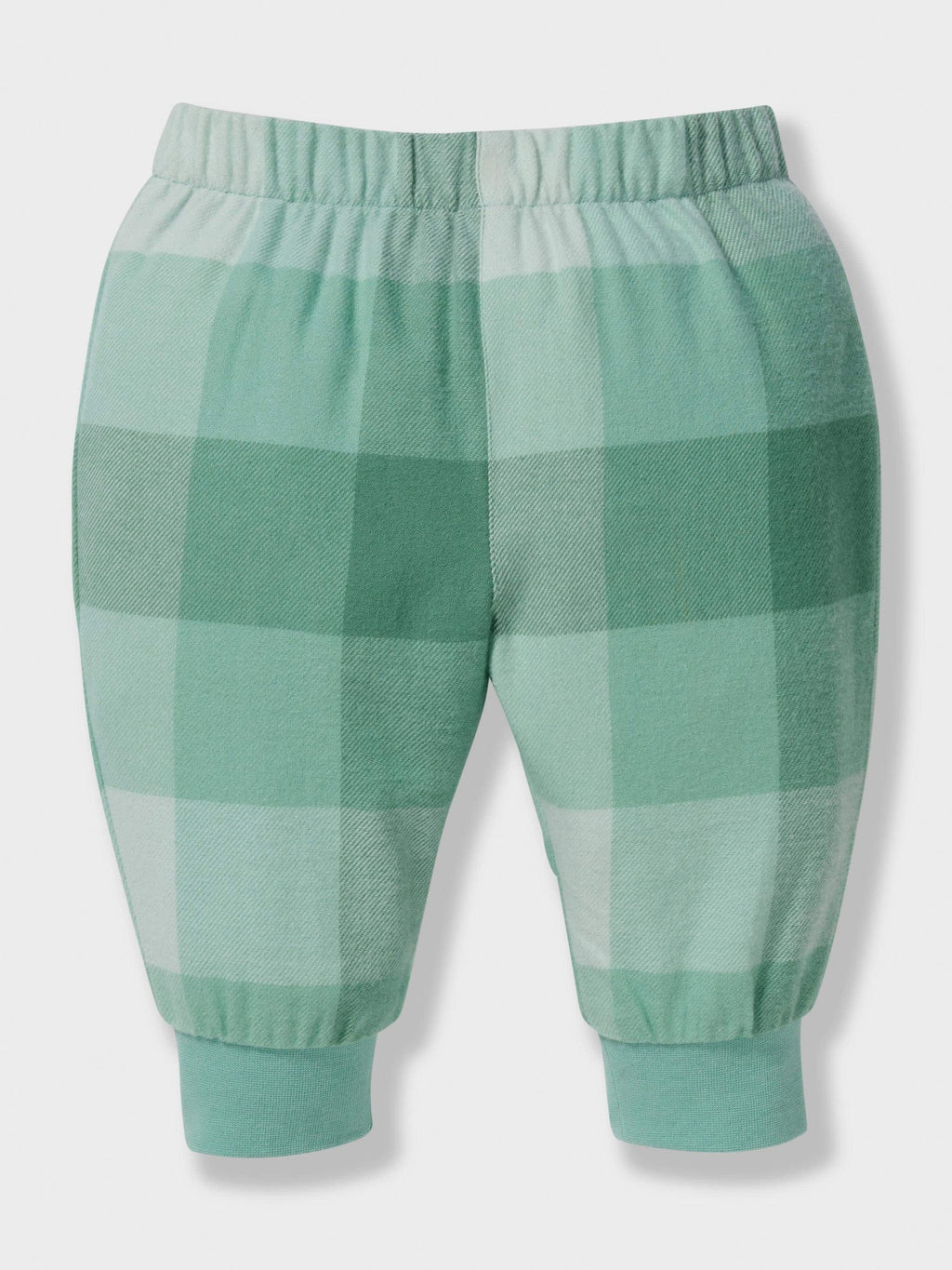 Baby Boy Green Check Pj Set green image 3