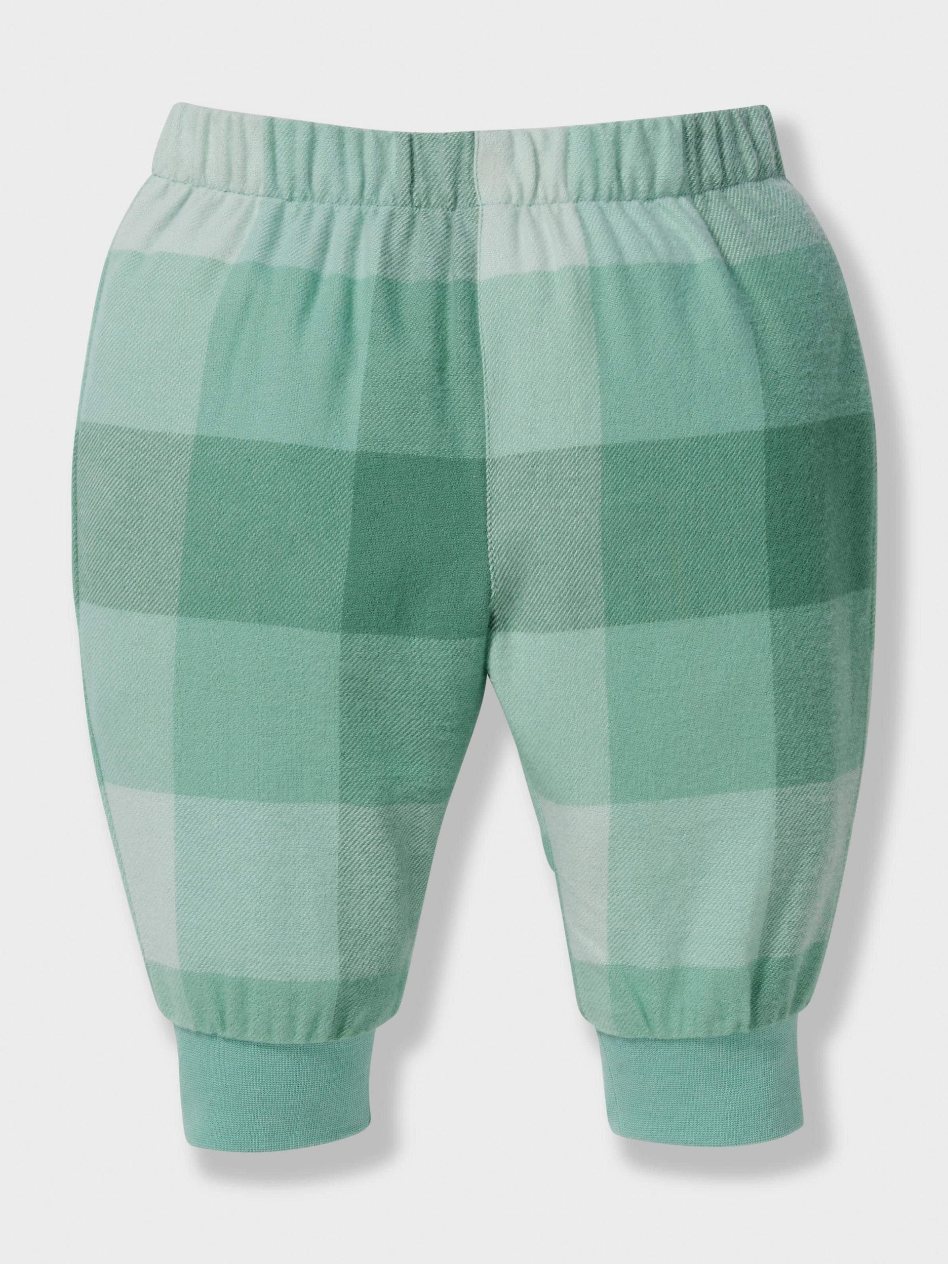 Baby Boy Green Check Pj Set green image 3