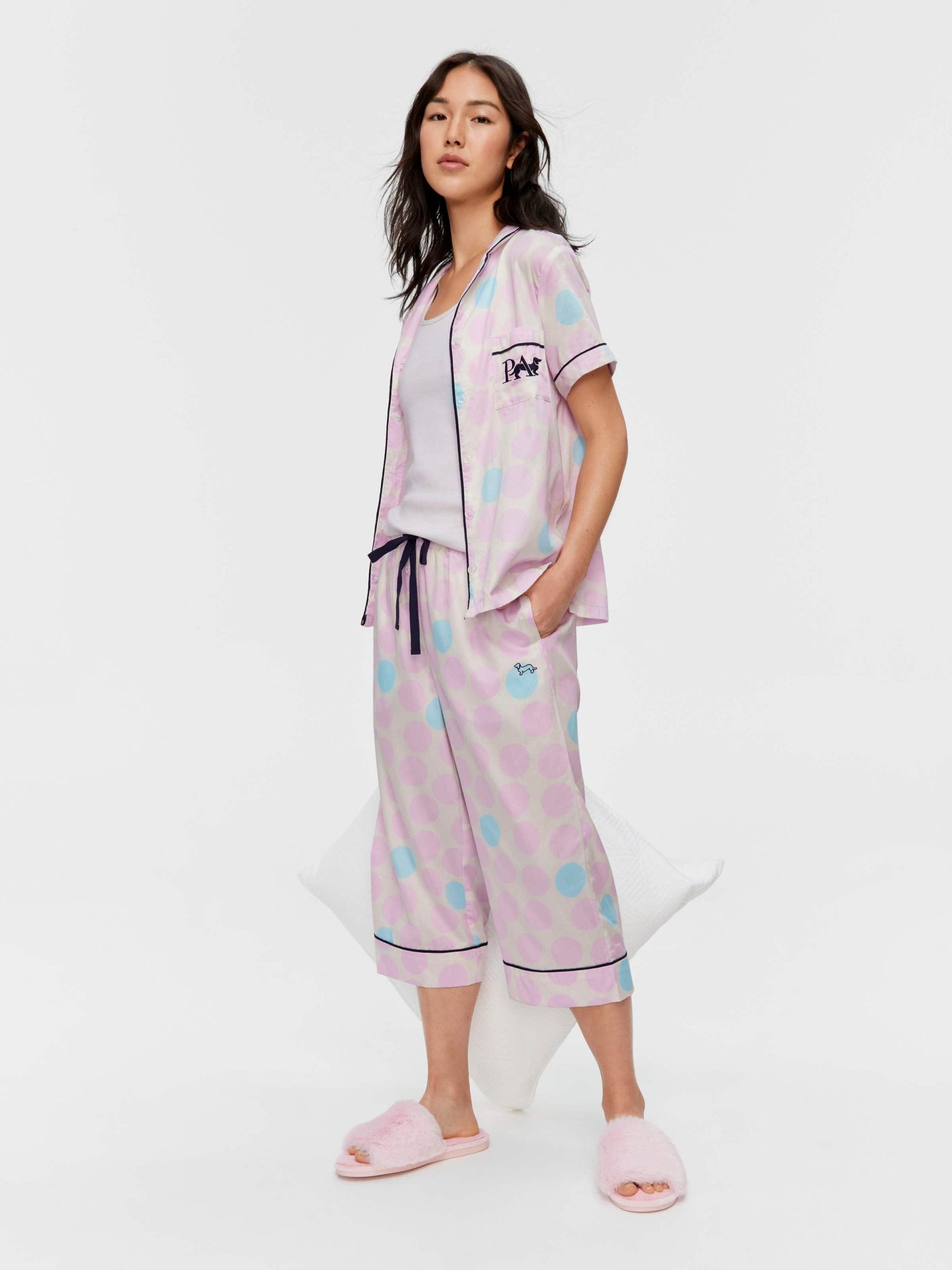 Lilac Multi Spot 3/4 Pj Pant multi image 1