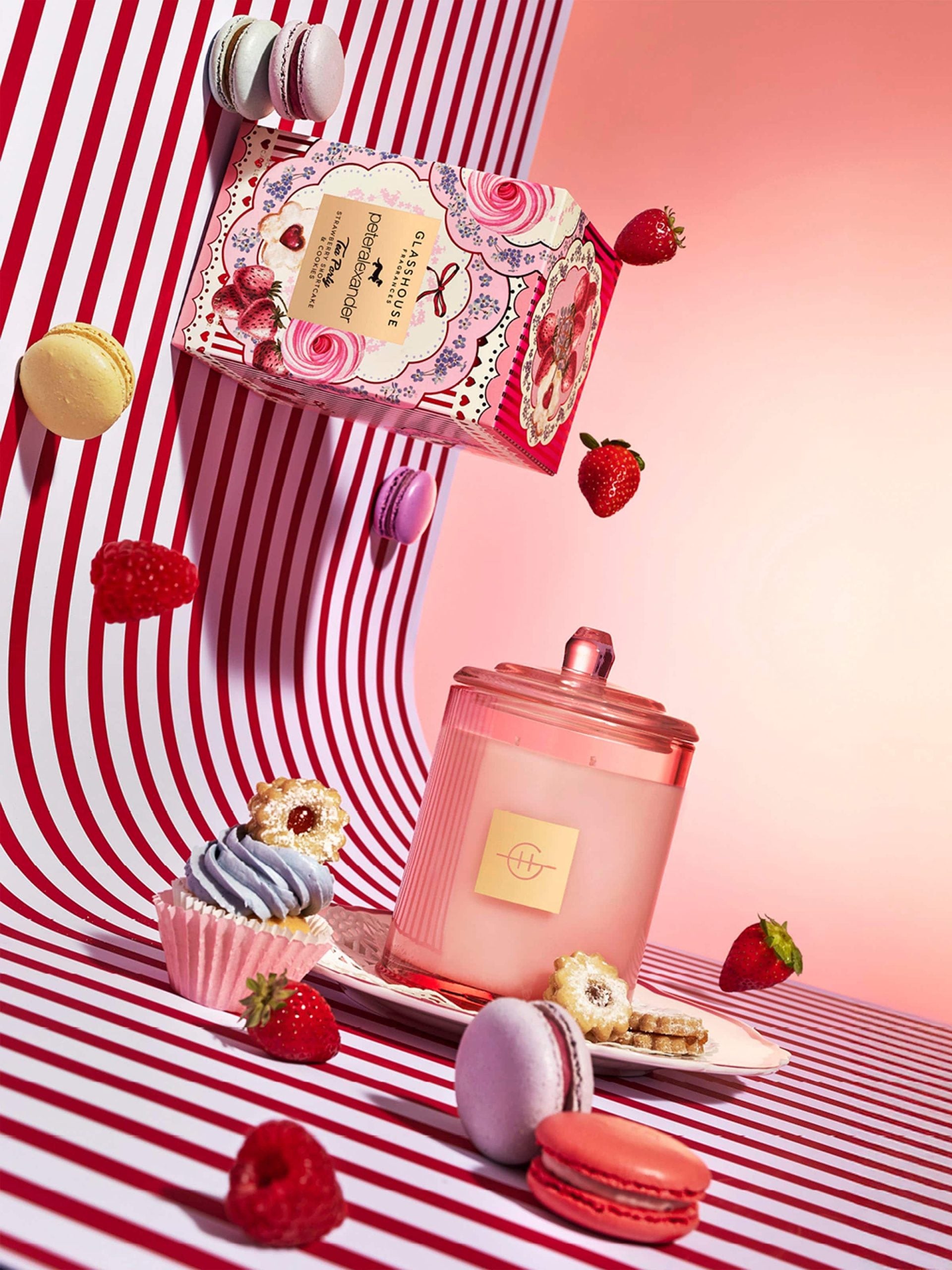Glasshouse Fragrances Limited Edition Tea Party 380G Candle multi image 3