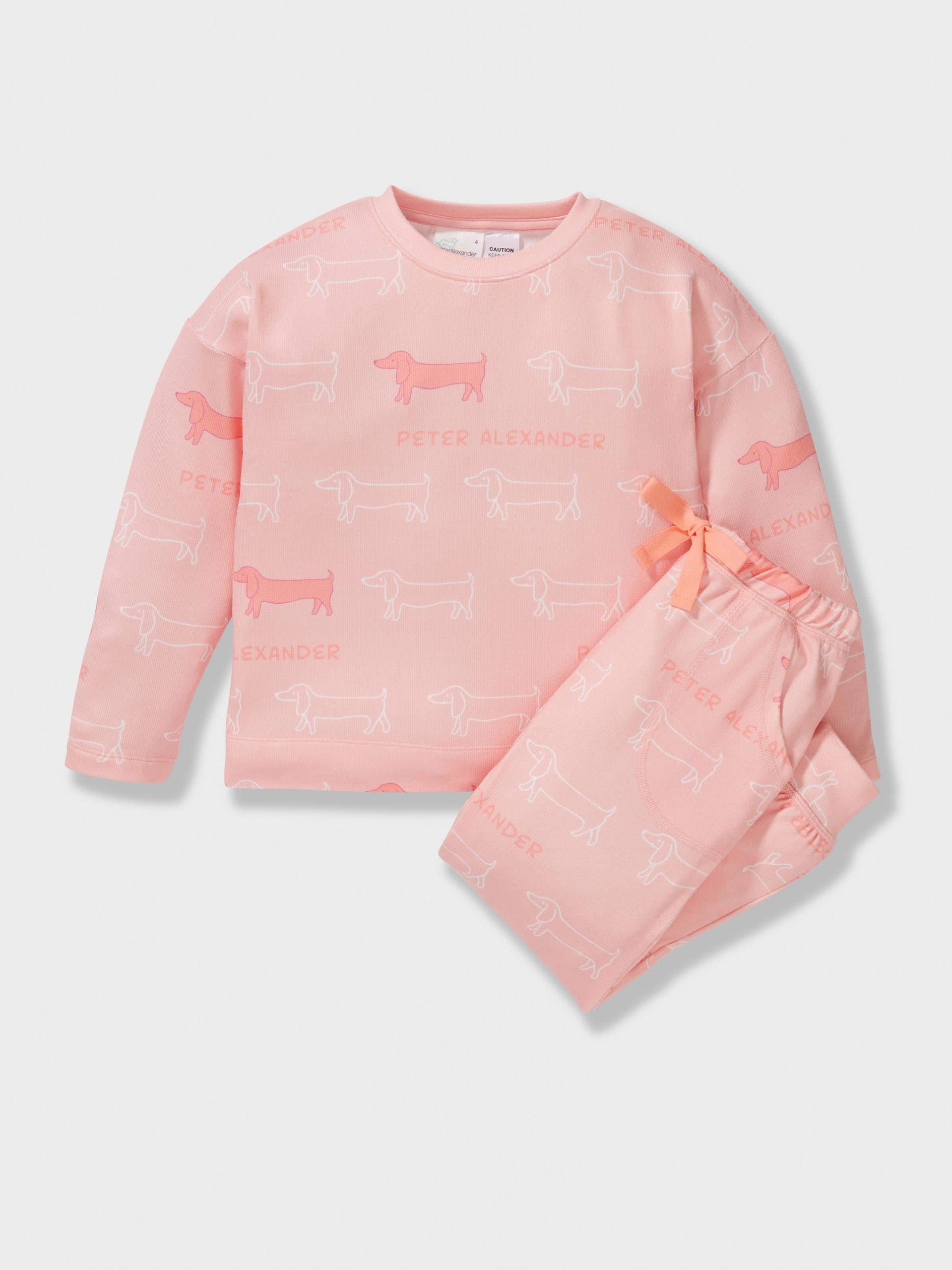 Girls Melon Penny Print Pj Set multi image 0
