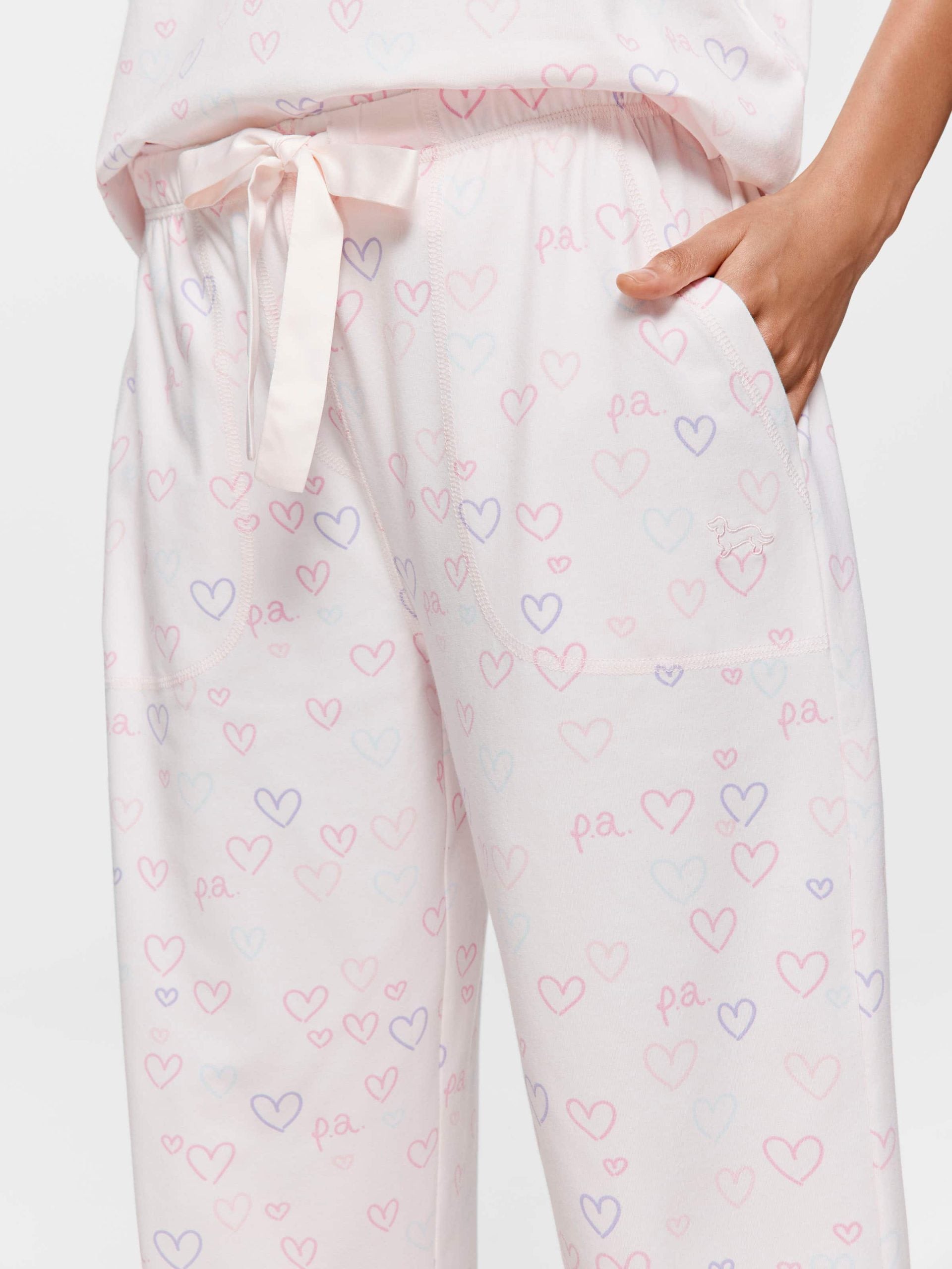 Pastel Hearts Easy Pj Pant multi image 1