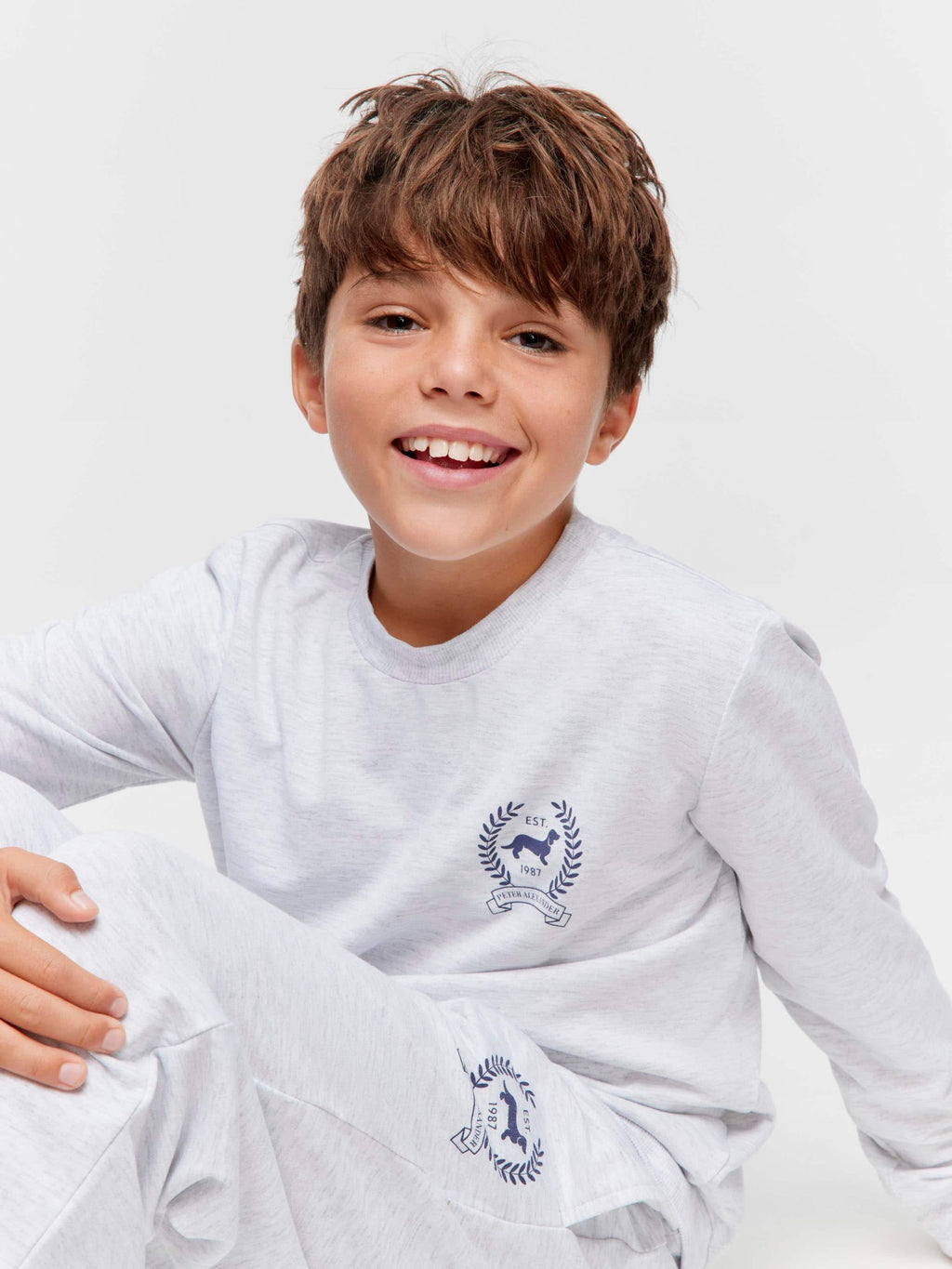 Boys Grey Heritage Pj Set grey image 0