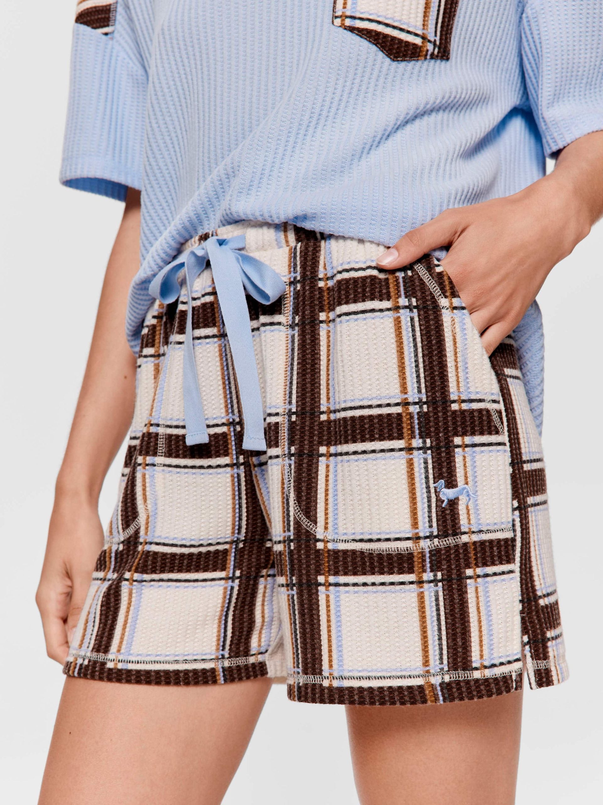 Waffle Check Long Short Multi image 2