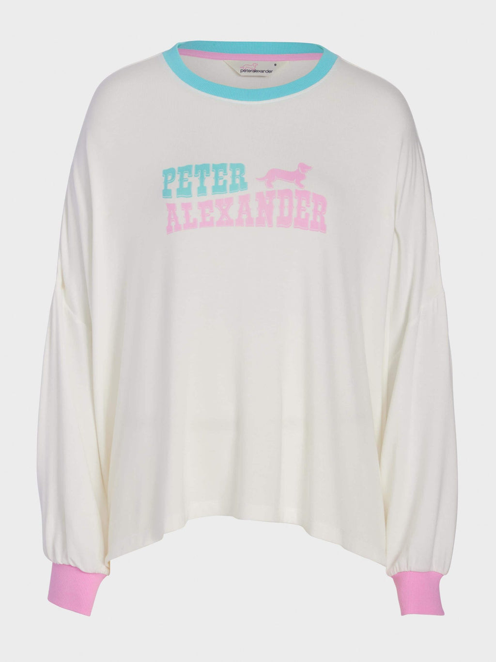 Peter Alexander Western Oversized Long Sleeve Top Cream image 3