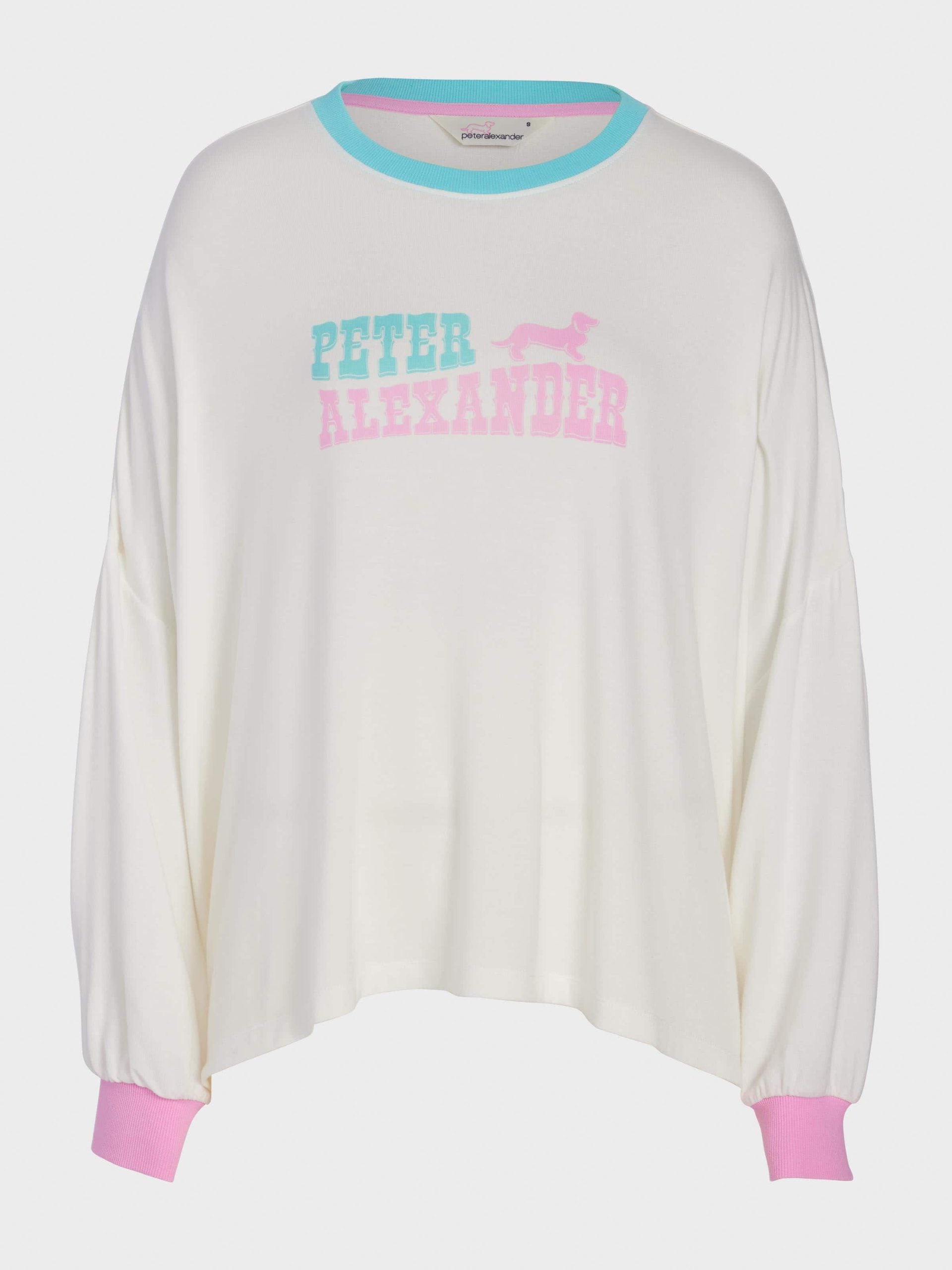 Peter Alexander Western Oversized Long Sleeve Top Cream image 3