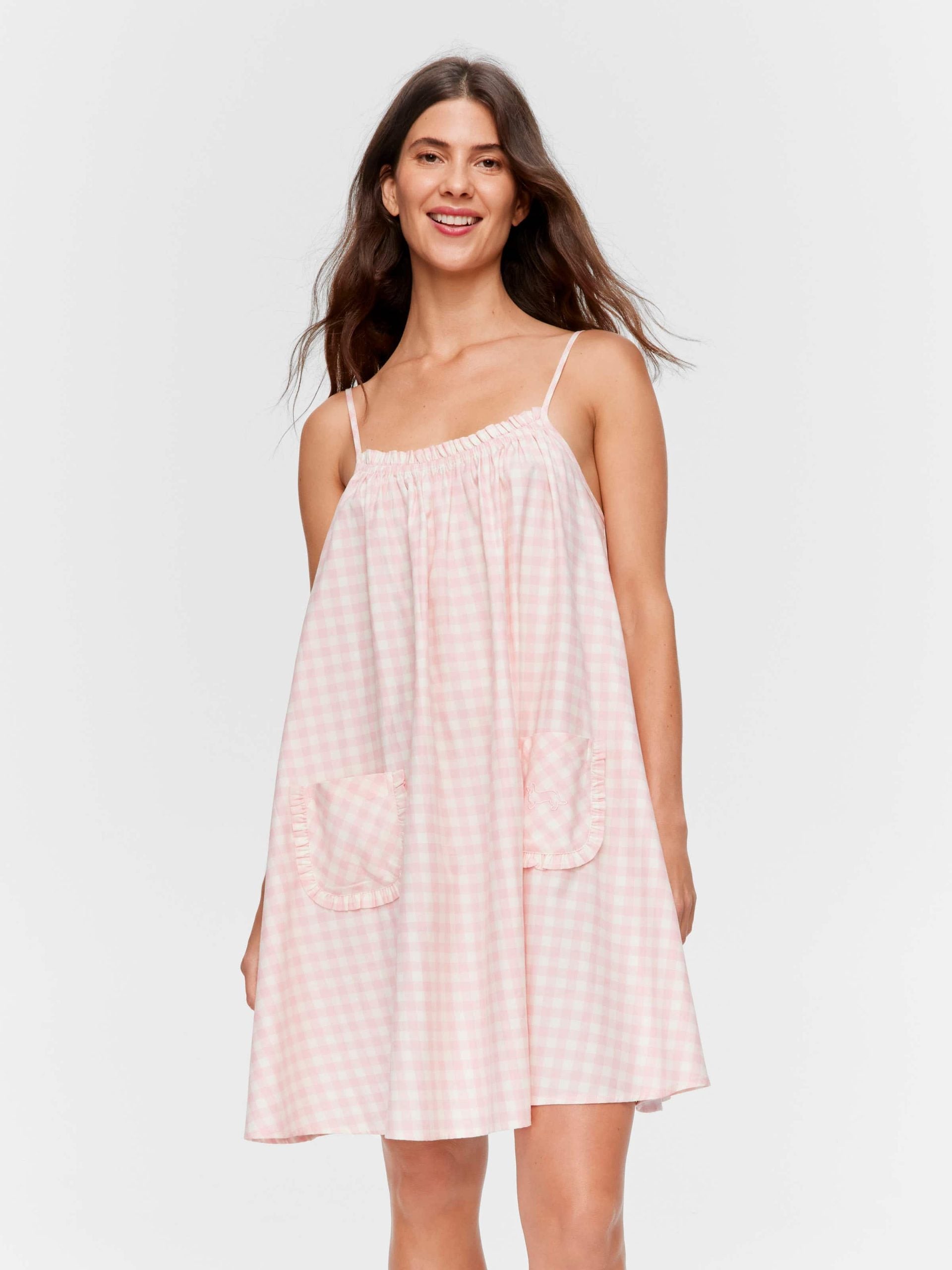 Gingham Strappy Nightie multi image 2