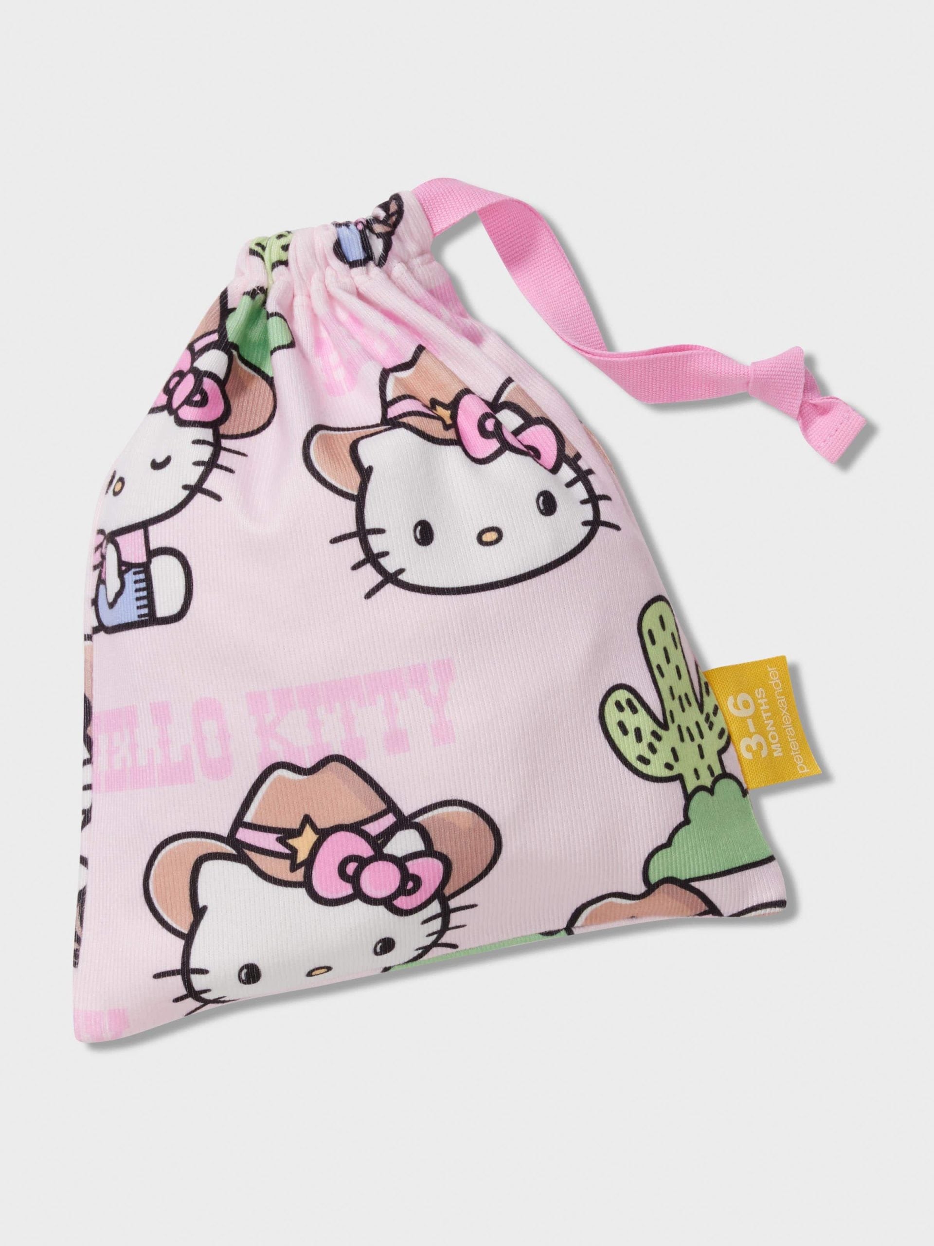 Baby Hello Kitty Cowboy Long Plush Pj Set Multi image 3