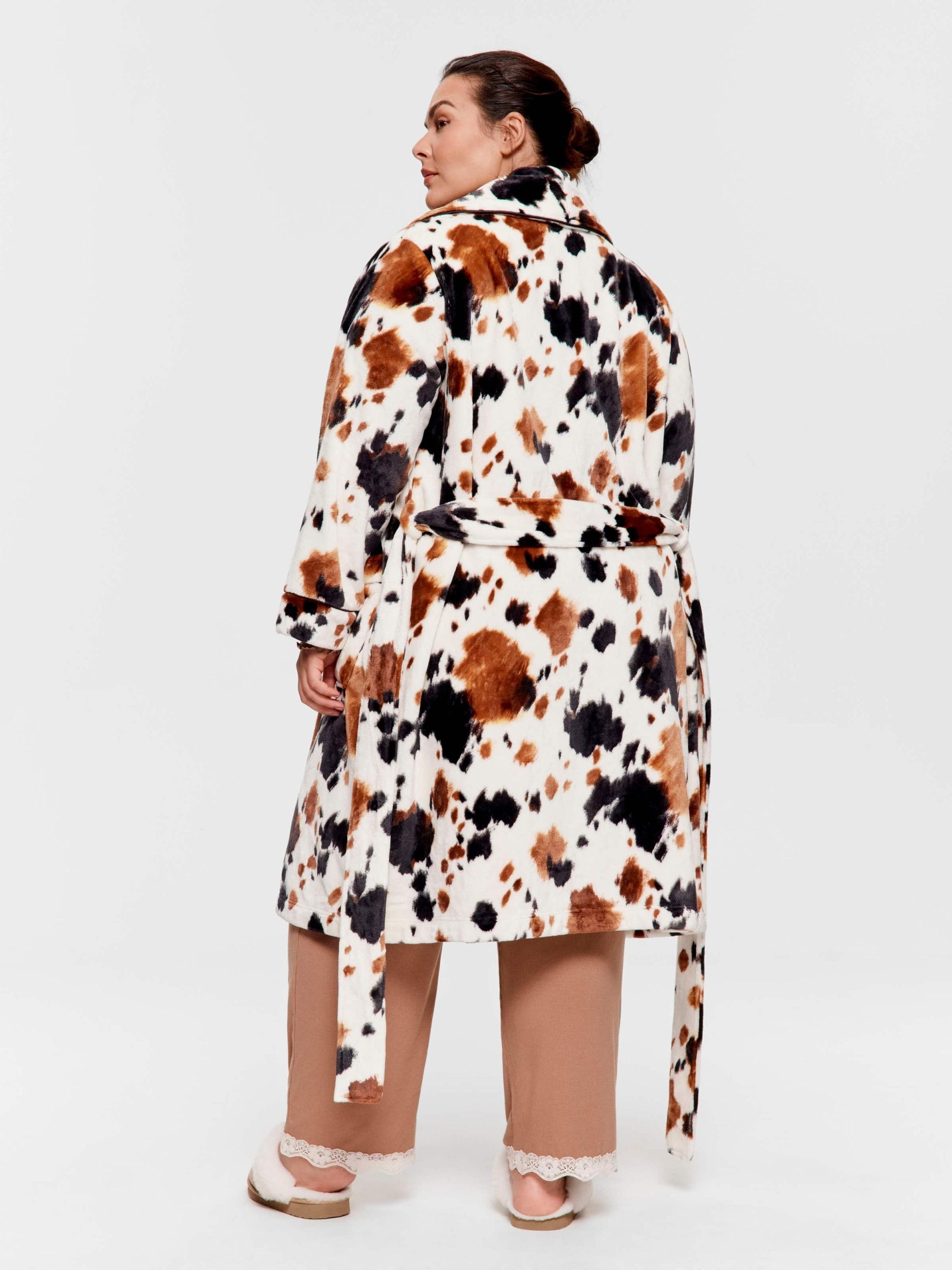 P.A. Plus Cow Print Gown Multi image 3