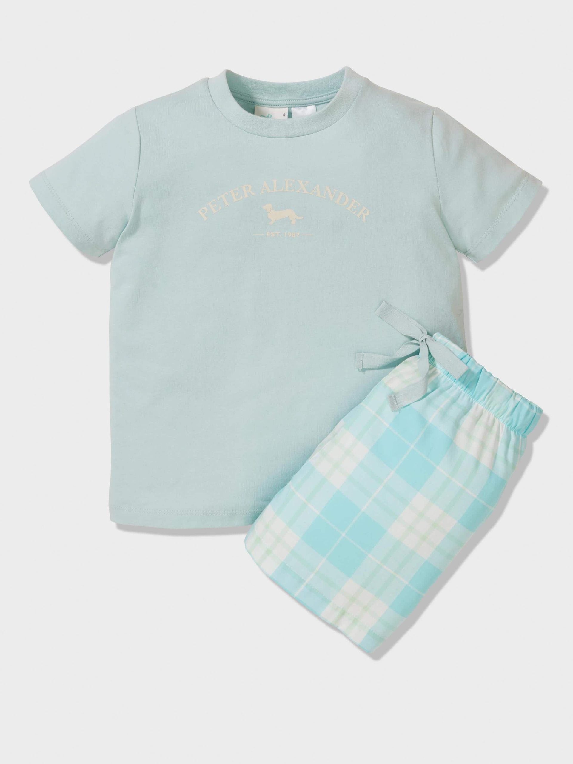 Boys Light Check Pj Set multi image 0