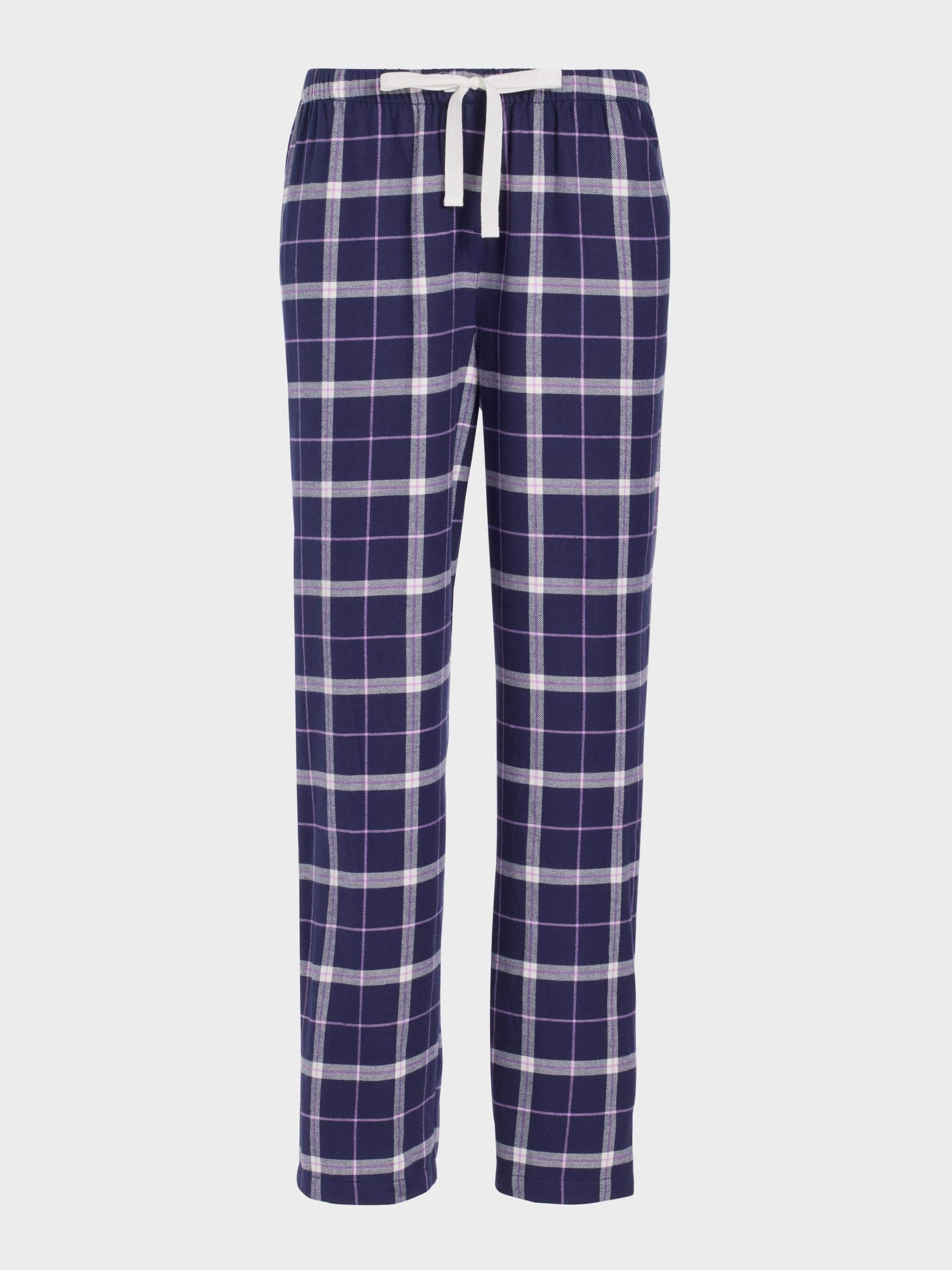 Navy Check Classic Flannelette Pj Pant multi image 2
