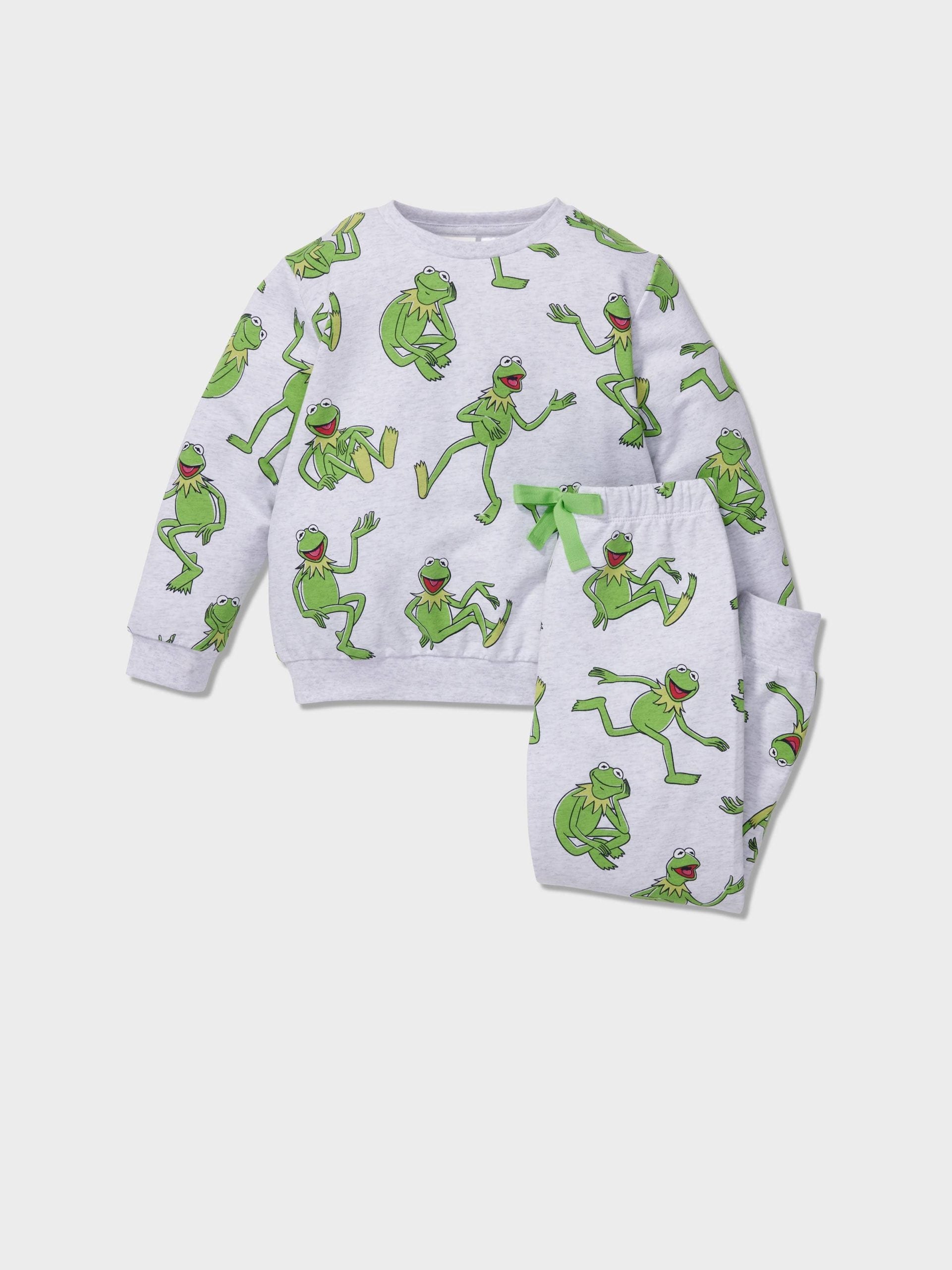 Jnr Kids Kermit Long Pj Set multi image 0